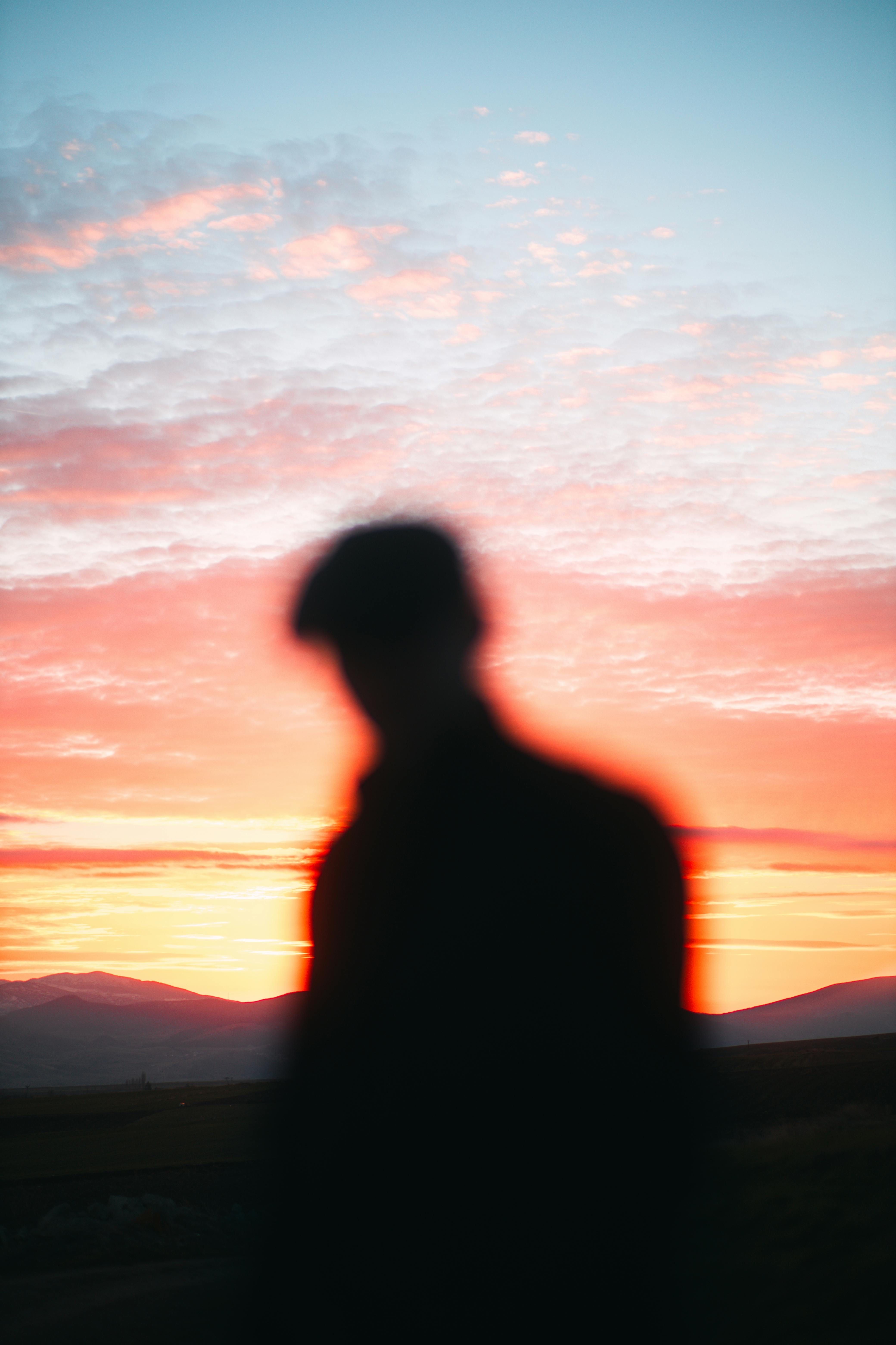 4160x6240 Silhouette of Man at Dawn · Free