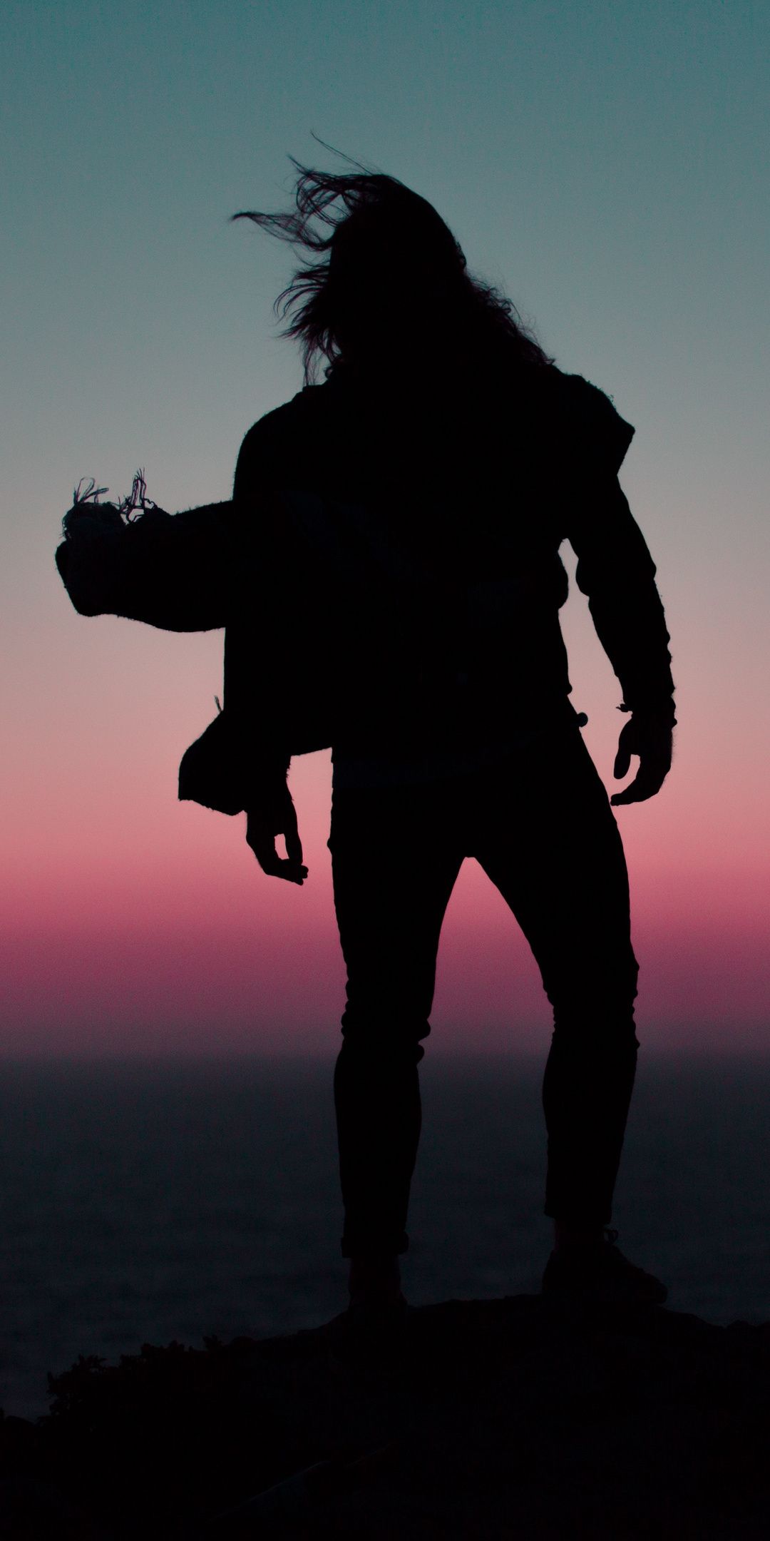 1080x2160 Long Hair Man Silhouette 5k One Plus 5T, Honor 7x, Honor view Lg Q6 , HD 4k Wallpaper, Image, Background, Photos and Picture
