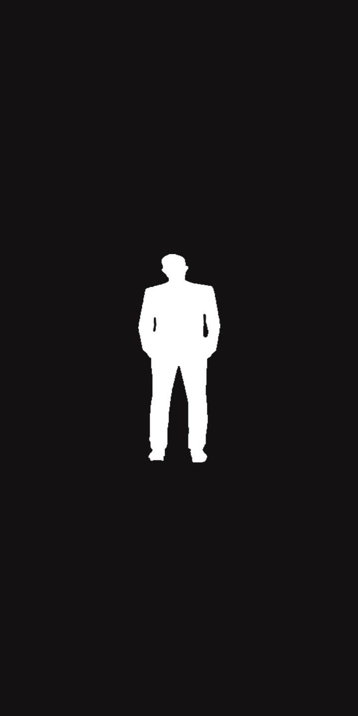720x1440 Download Cool Men White Man Silhouette On Black Wallpaper