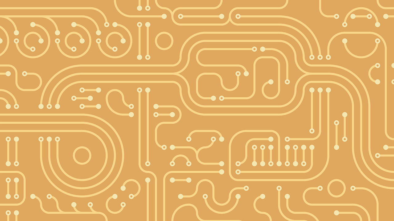 1280x720 Download Circuit Geometric 8K Wallpaper. Royalty Free Stock Illustration Image
