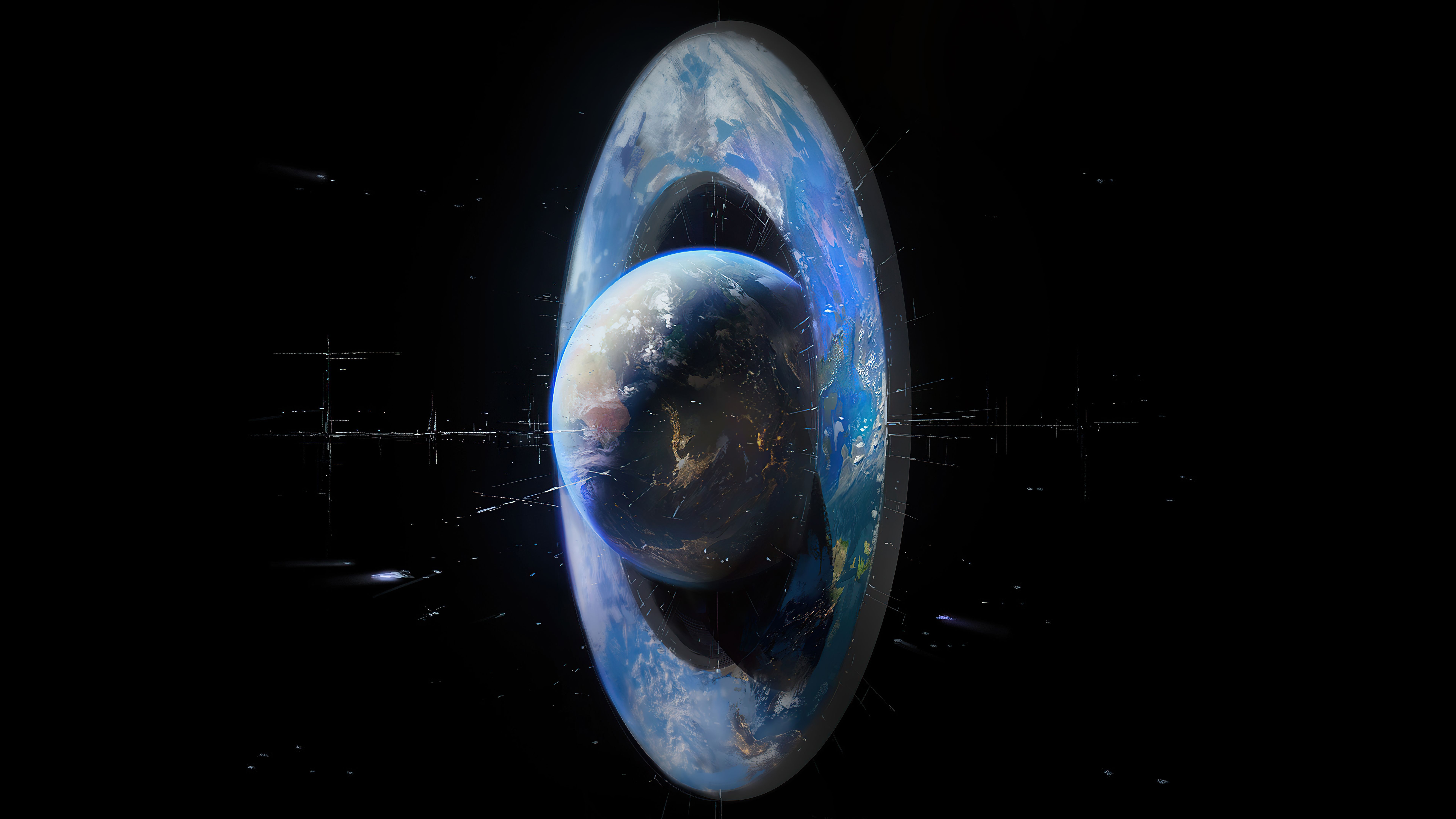 7680x4320 Star City Planet Dark 8k Wallpaper, HD Artist Wallpaper, 4k Wallpaper , Image, Background, Photos and Picture