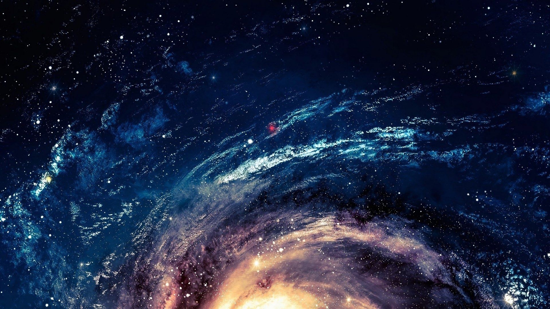 1920x1080 8K Ultra HD Galactic Spiral
