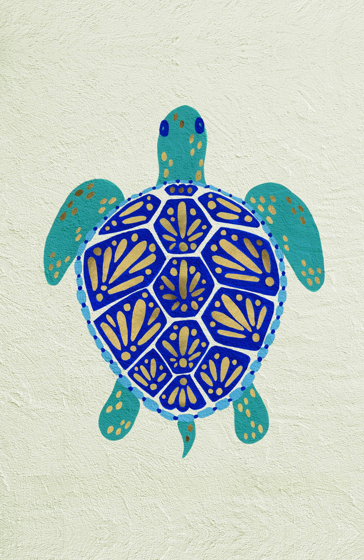 1248x1920 Download Cool Turtle Painting Wallpaper