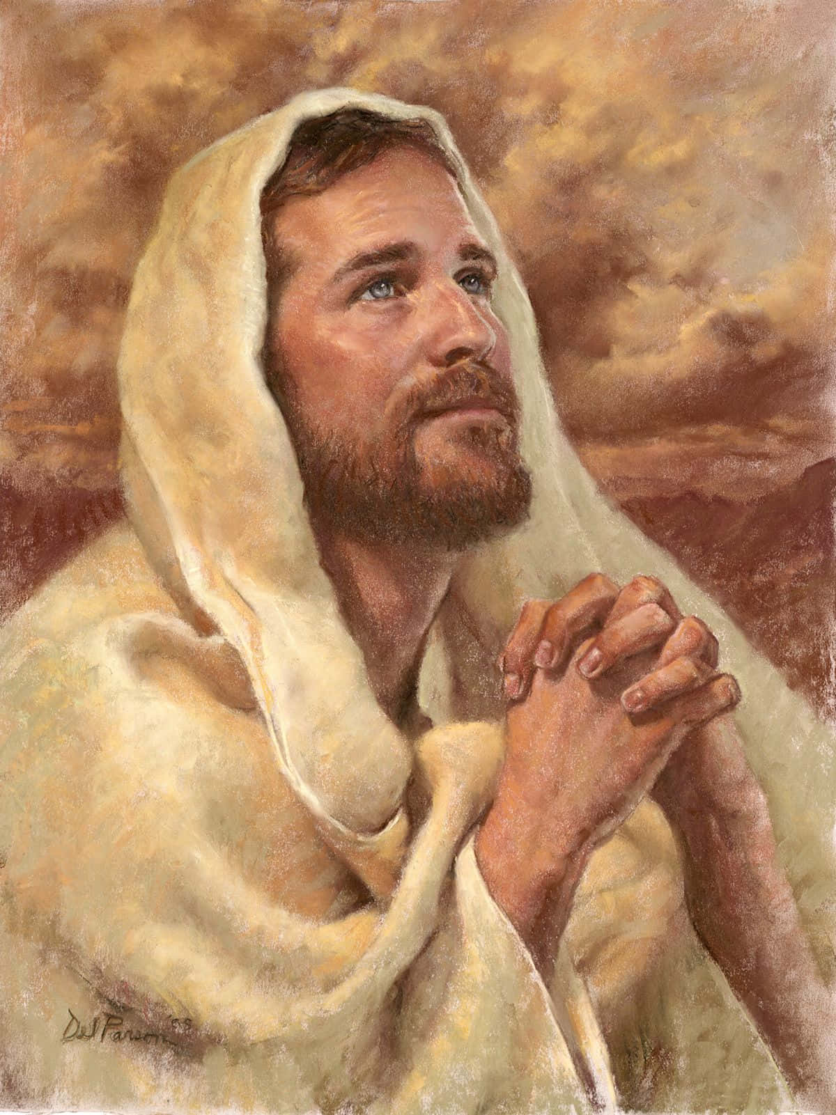 1200x1601 Download Jesus Christ, surrounded by light and glory Wallpaper