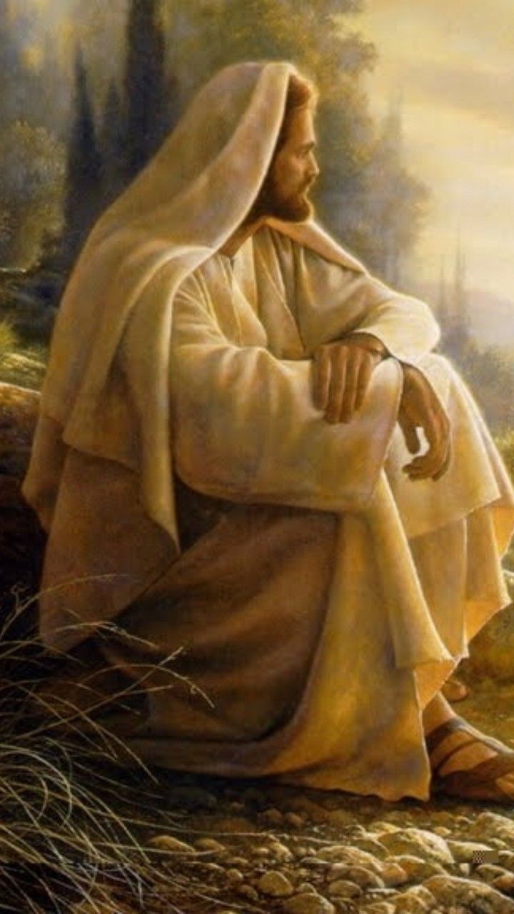 720x1280 Jesus Christ Is Sitting 4K HD Jesus Wallpaper
