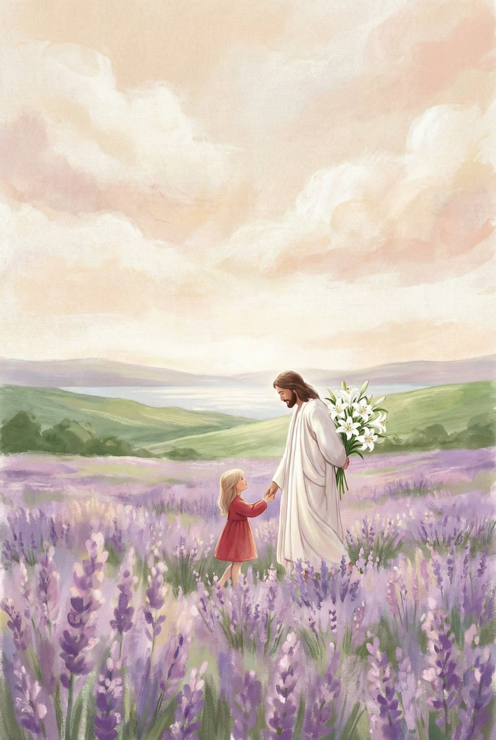 1696x2528 Jesus Wall Art for Kids & Nursery Rooms