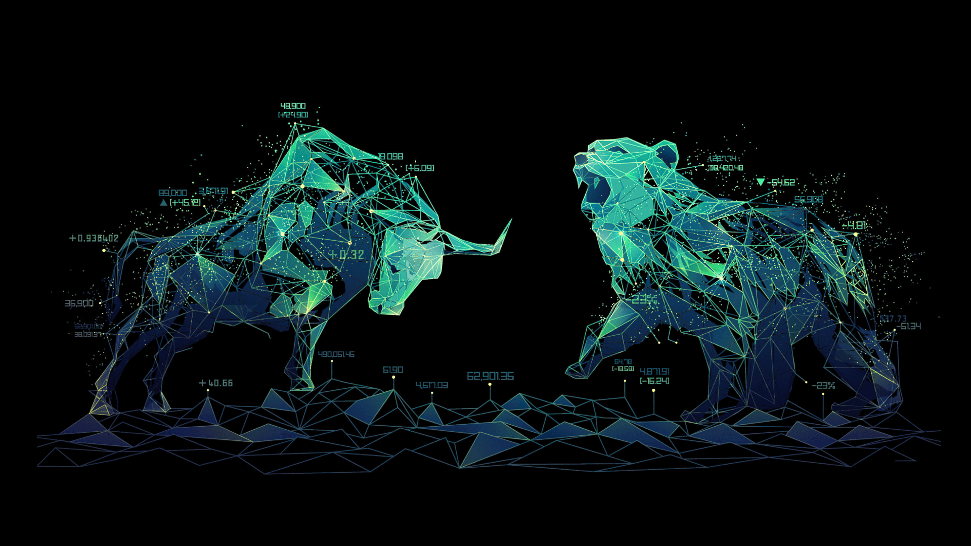 1920x1080 Bull Wallpaper 4K, Bear, Trading, Forex, AMOLED