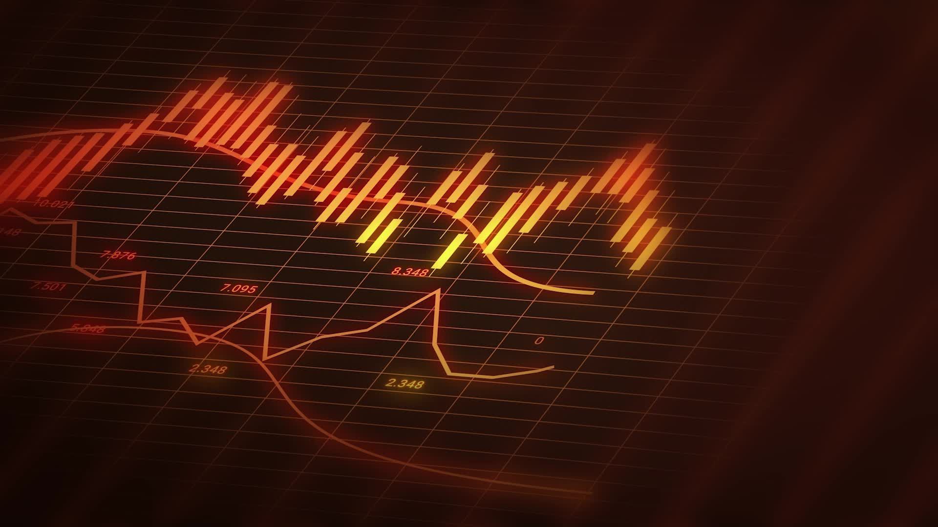 1920x1080 Dynamic Financial Market Chart Animation
