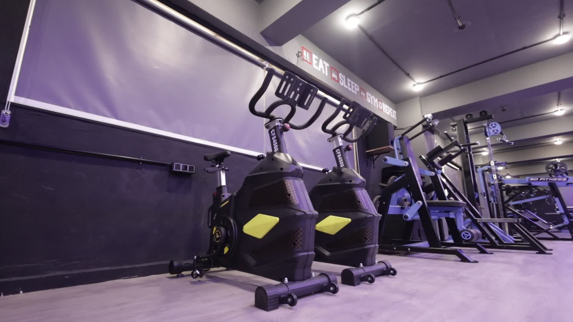 1920x1080 Modern Indoor Gym with Fitness Equipment
