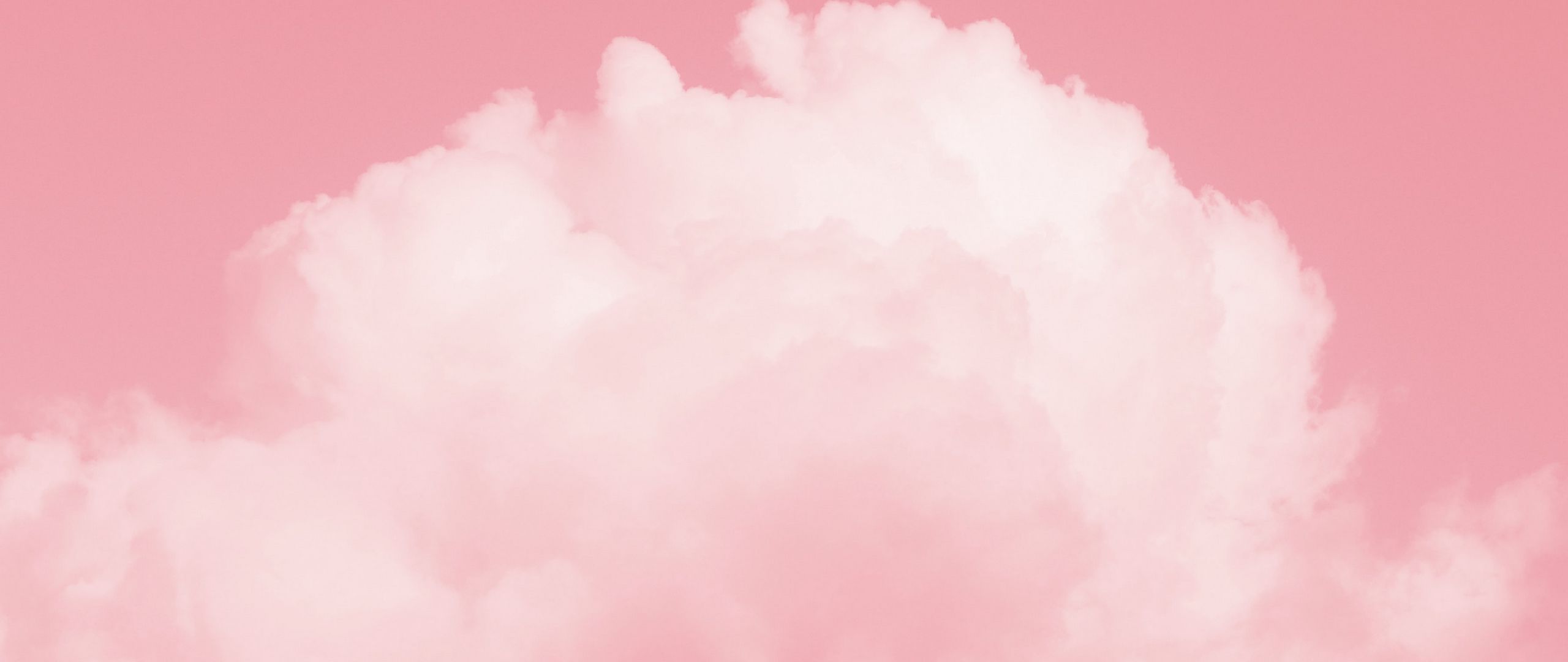2560x1080 Download wallpaper 2560x1080 cloud, sky, pink, minimalism dual wide 1080p HD background