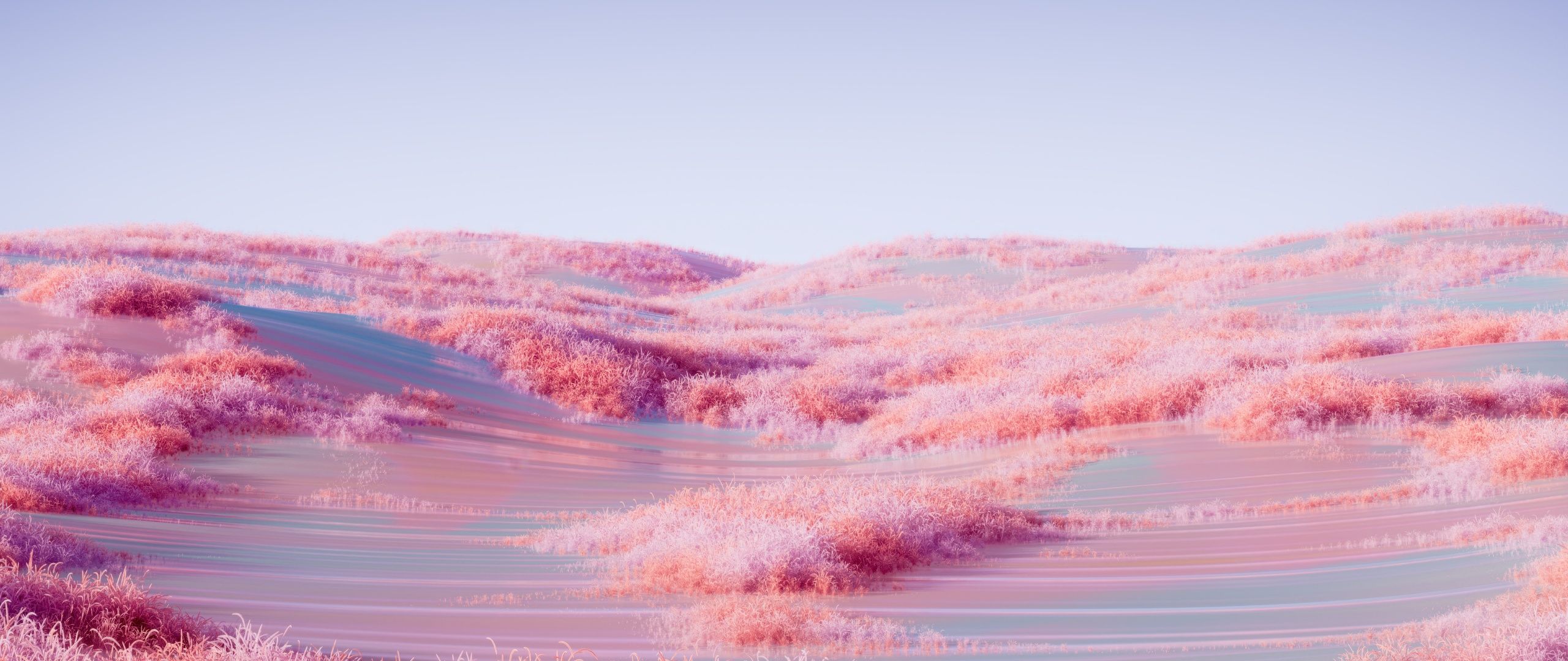 2560x1080 Landscape Wallpaper 4K, Pink aesthetic, Surreal
