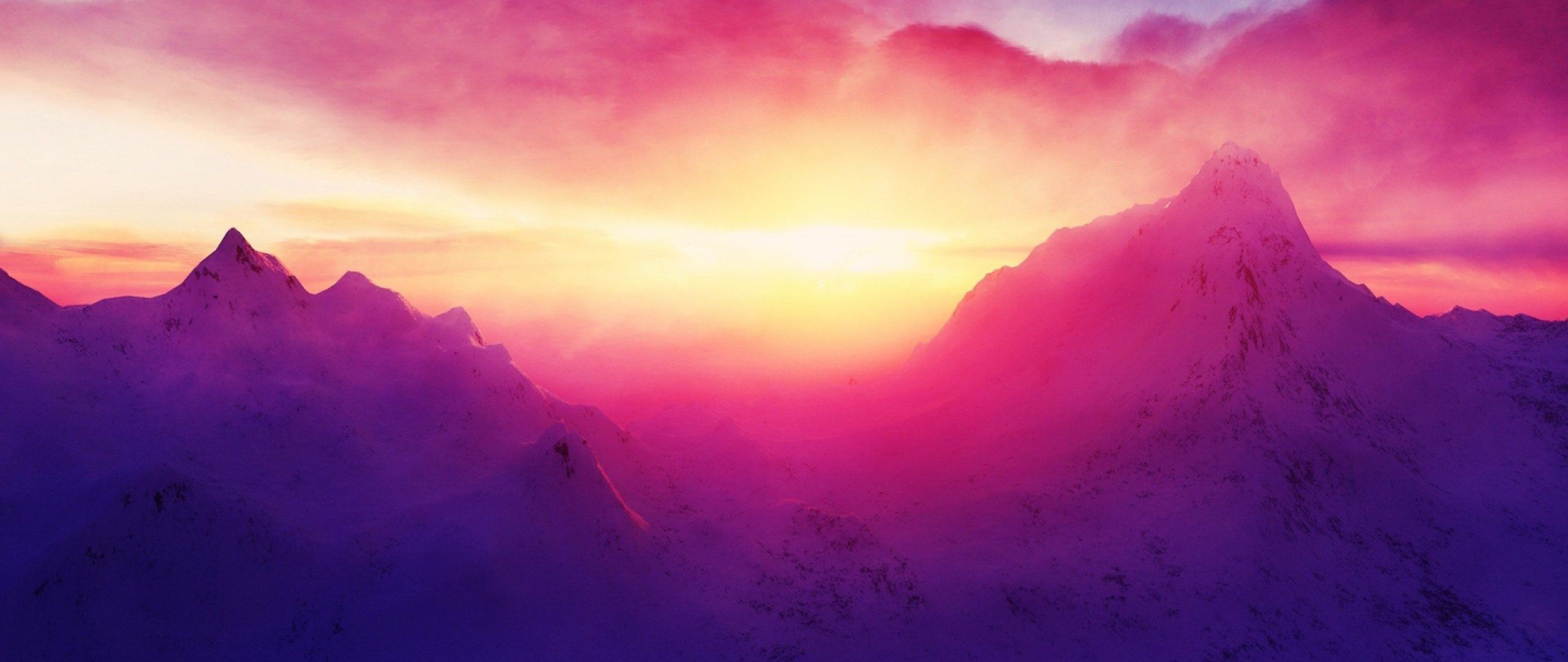 2560x1080 ultra wide, Photography, Pink, Landscape, Nature Wallpaper HD / Desktop and Mobile Background