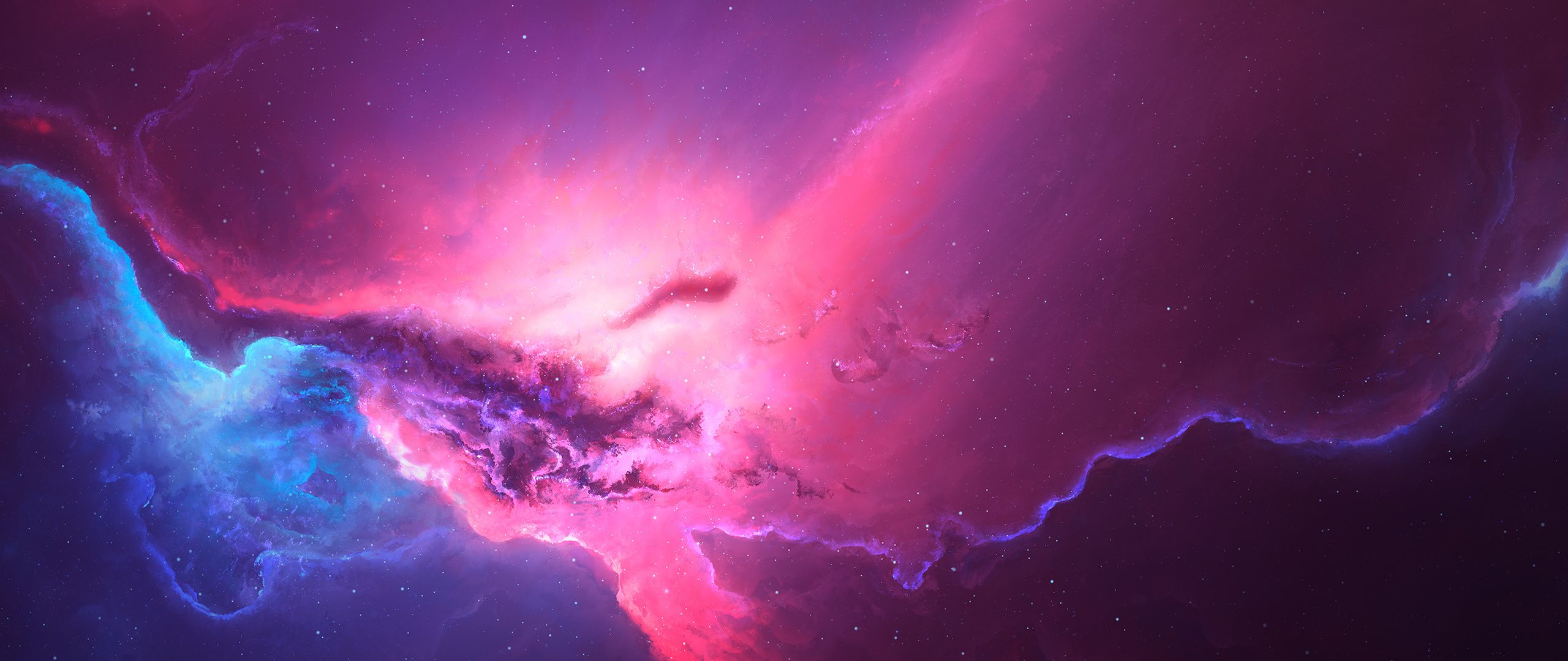 2560x1080 Pink Red Nebula Space Cosmos 4k Wallpaper, 2560x1080 Resolution HD 4k Wallpaper, Image, Background, Photos and Picture