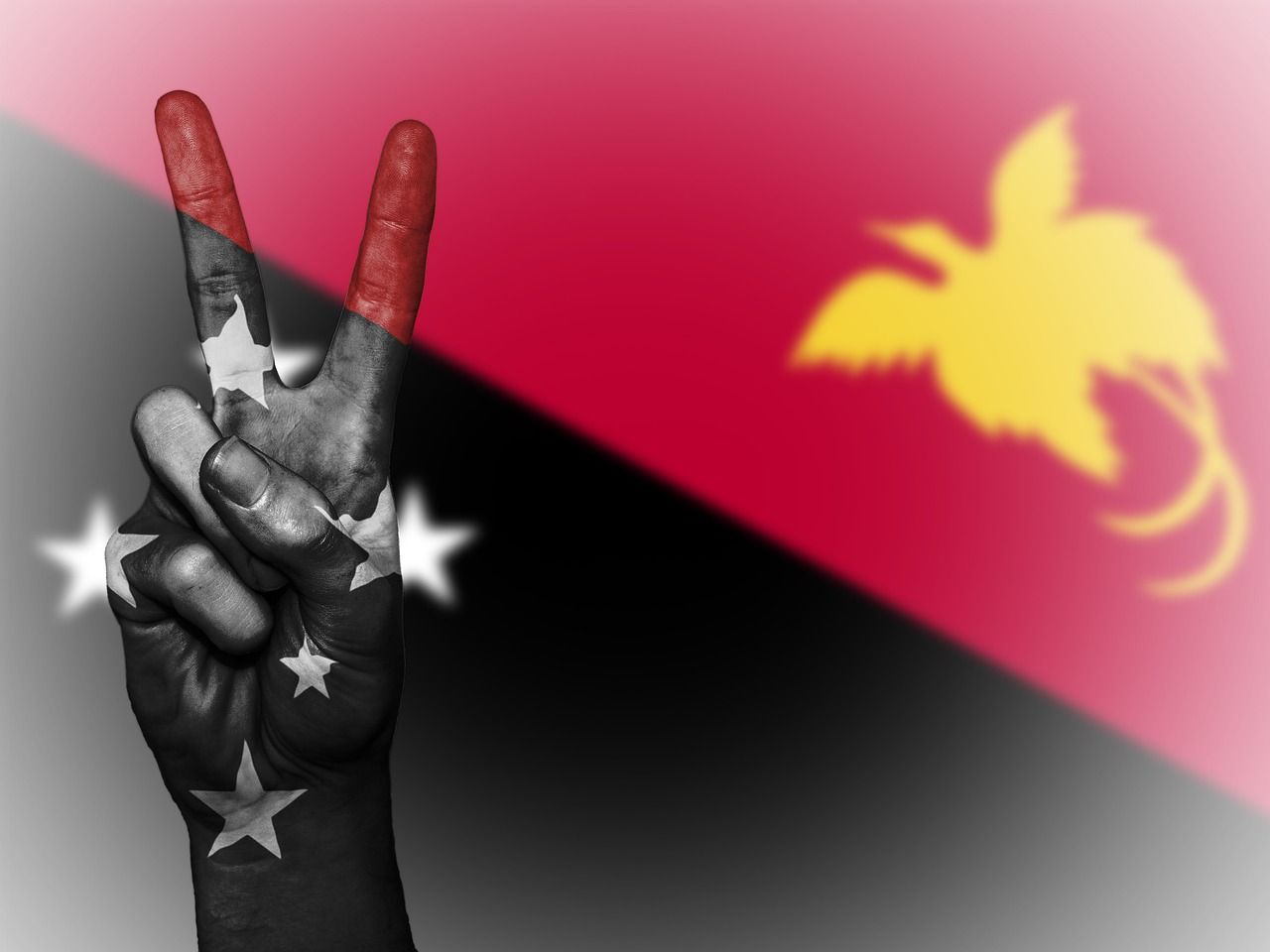 1280x960 Papua New Guinea Peace Hand
