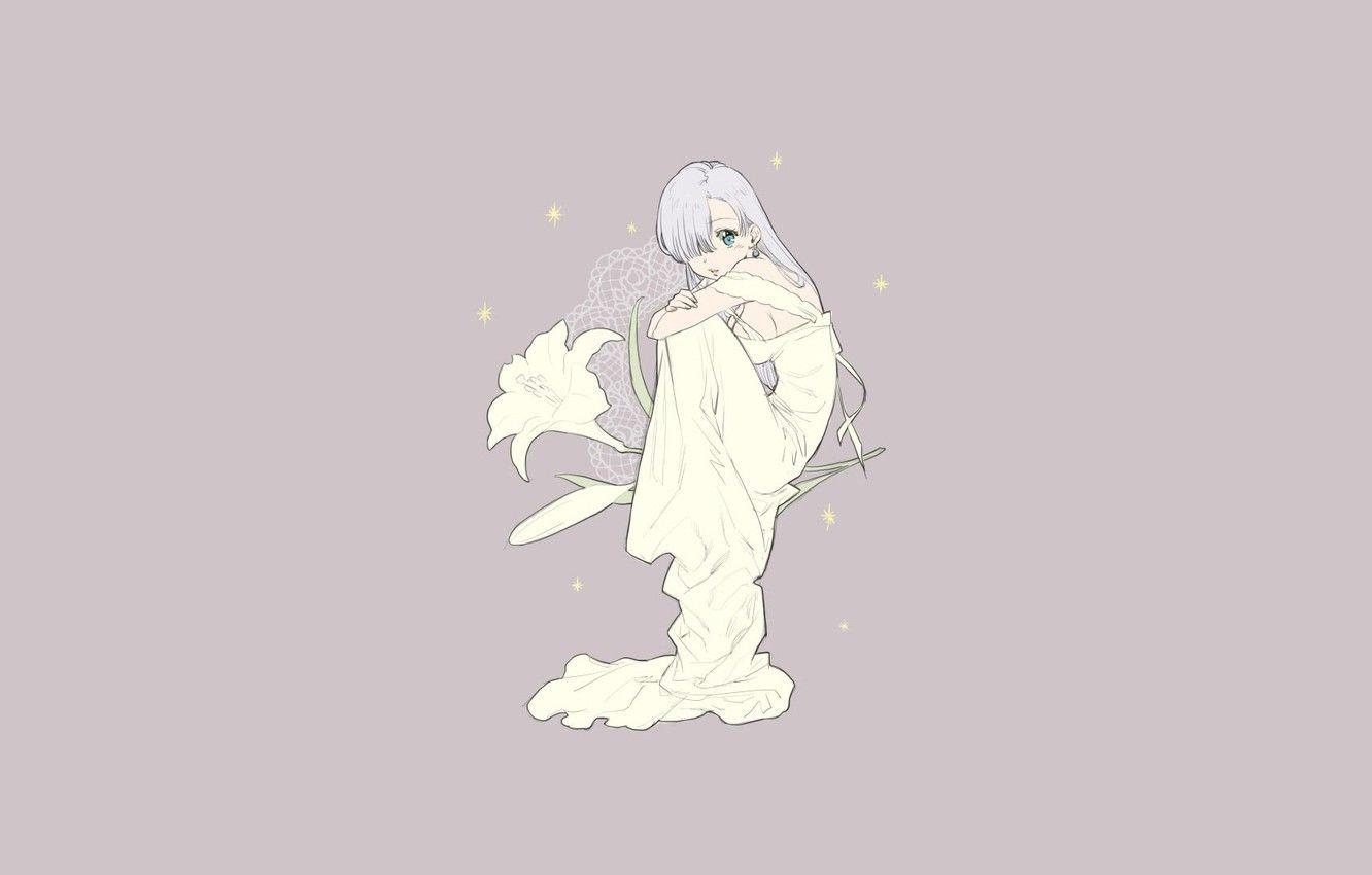 1332x850 Wallpaper girl, background, Lily, anime, Elizabeth, The seven
