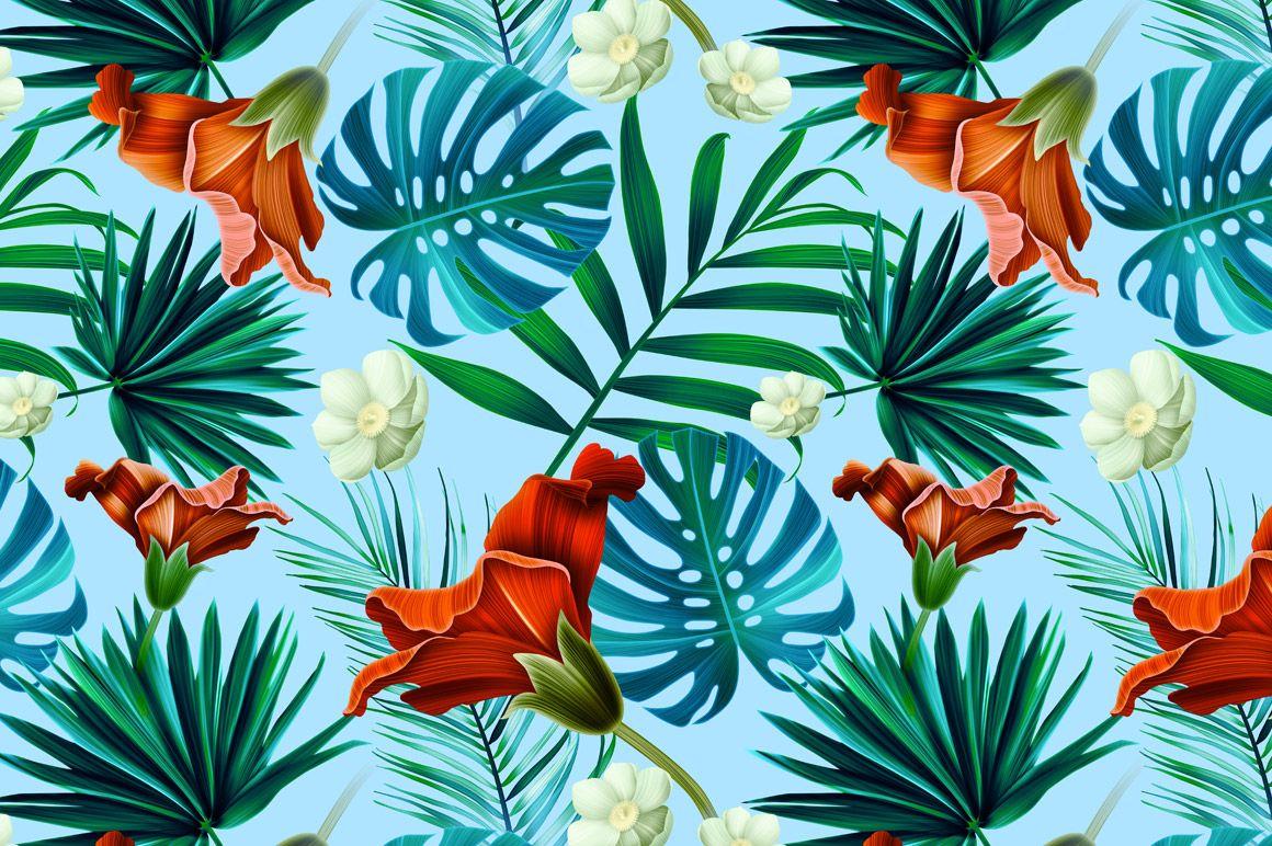 1160x772 Tropical Patterned Background