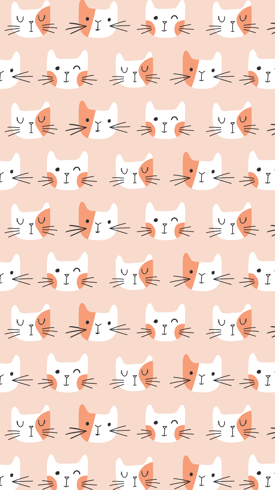 Cute Cat Pattern Wallpapers - Top Free Cute Cat Pattern Backgrounds