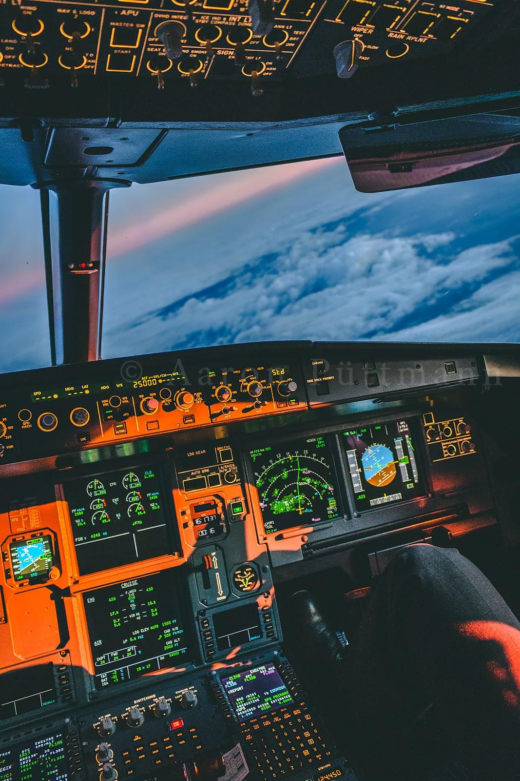 1067x1600 Airplane Cockpit Wallpaper