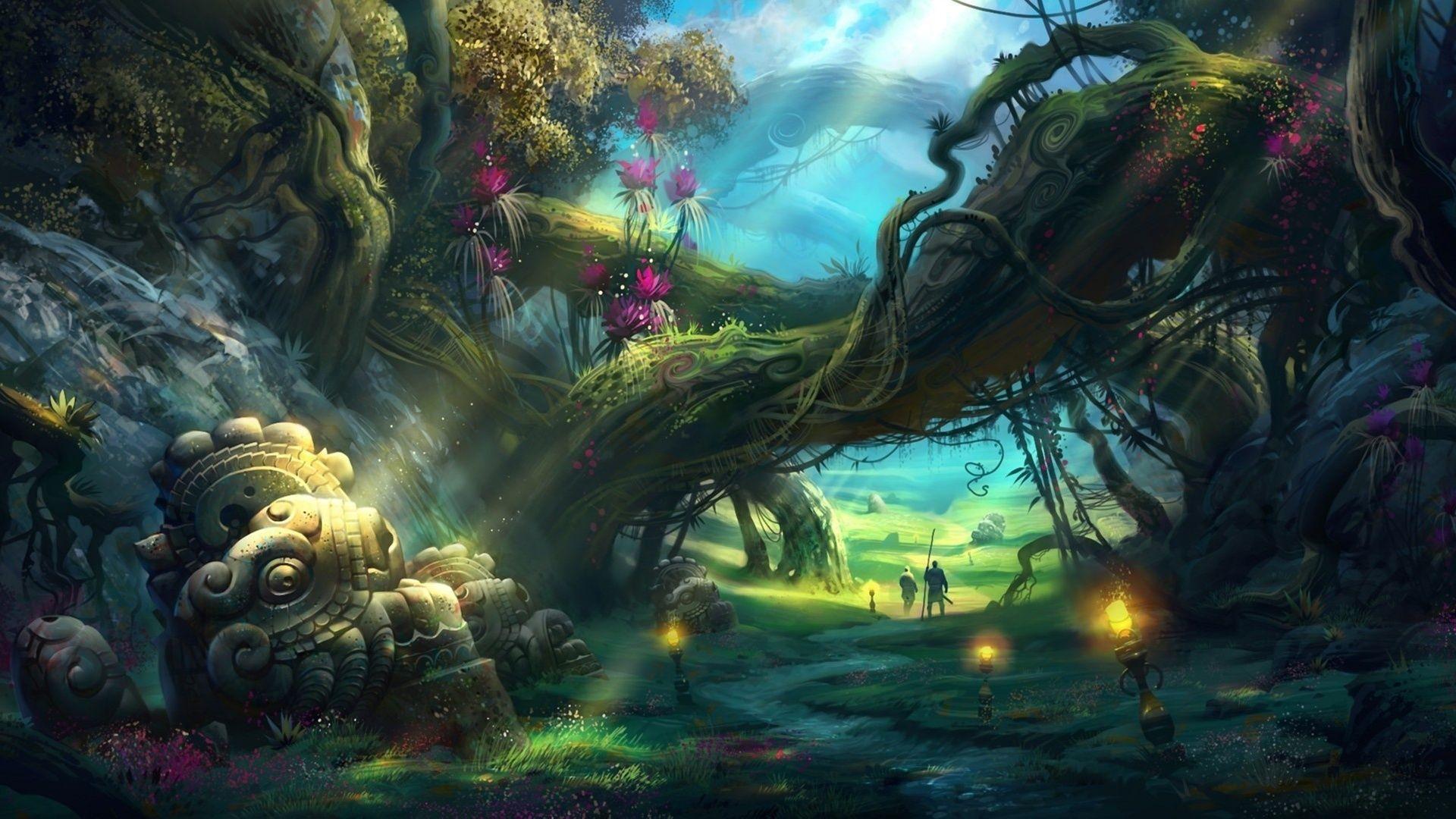 1920x1080 wallpaper download adventures the enchanted forest wallpaper in HD