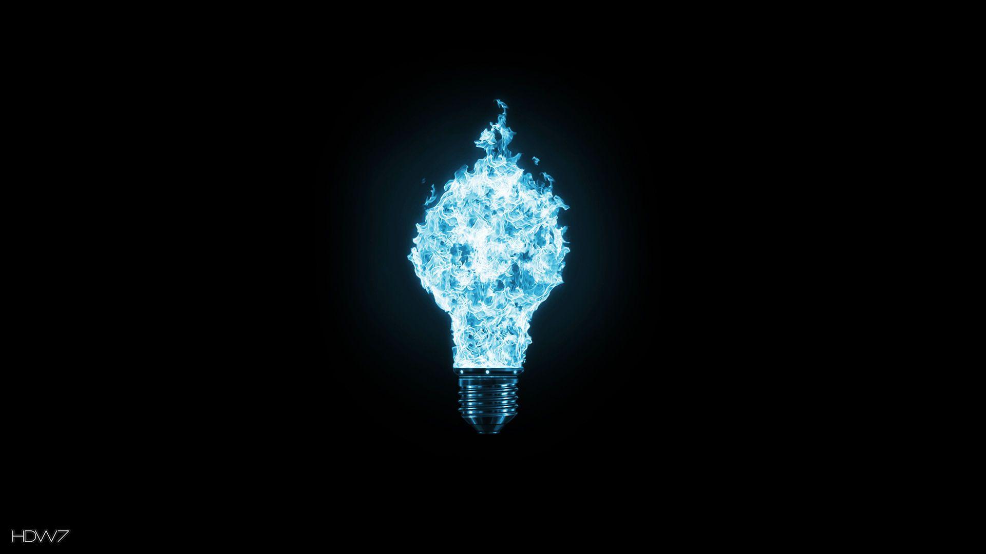 1920x1080 burning blue light bulb 1920x1080 HD wallpaper. HD wallpaper