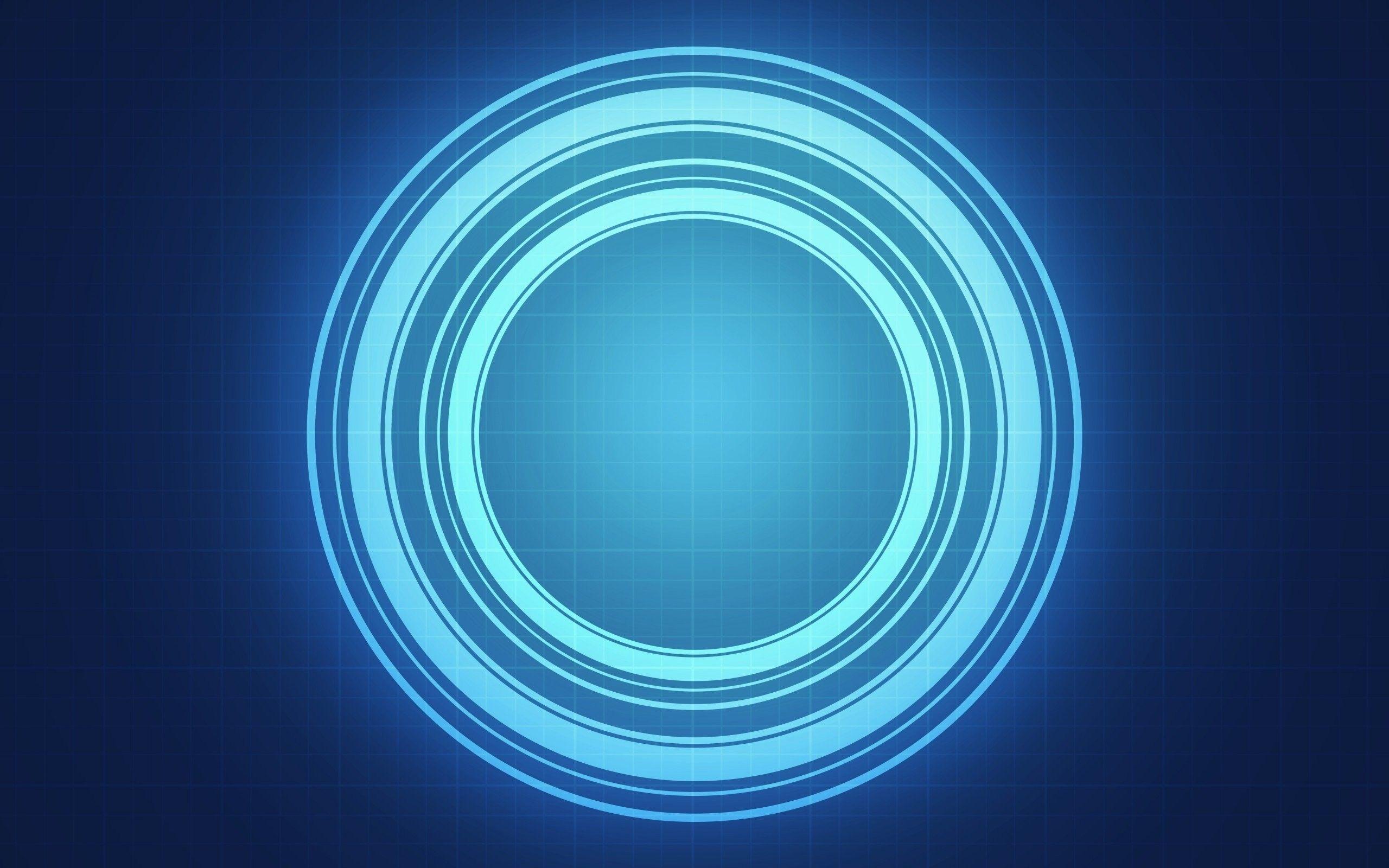 2560x1600 iPhone Xr, HD Wallpaper, Blue, abstract, Light, Circle, Cool