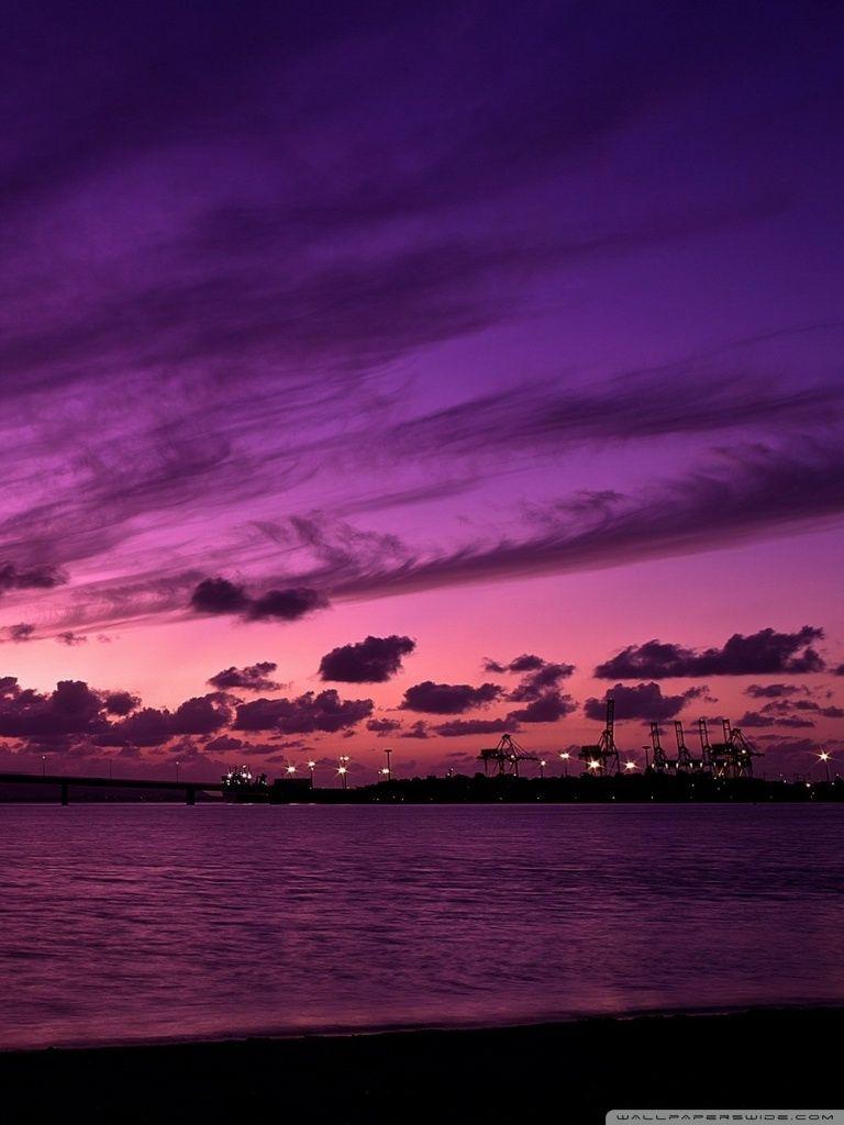 768x1024 Pink Phone Wallpaper Sunset