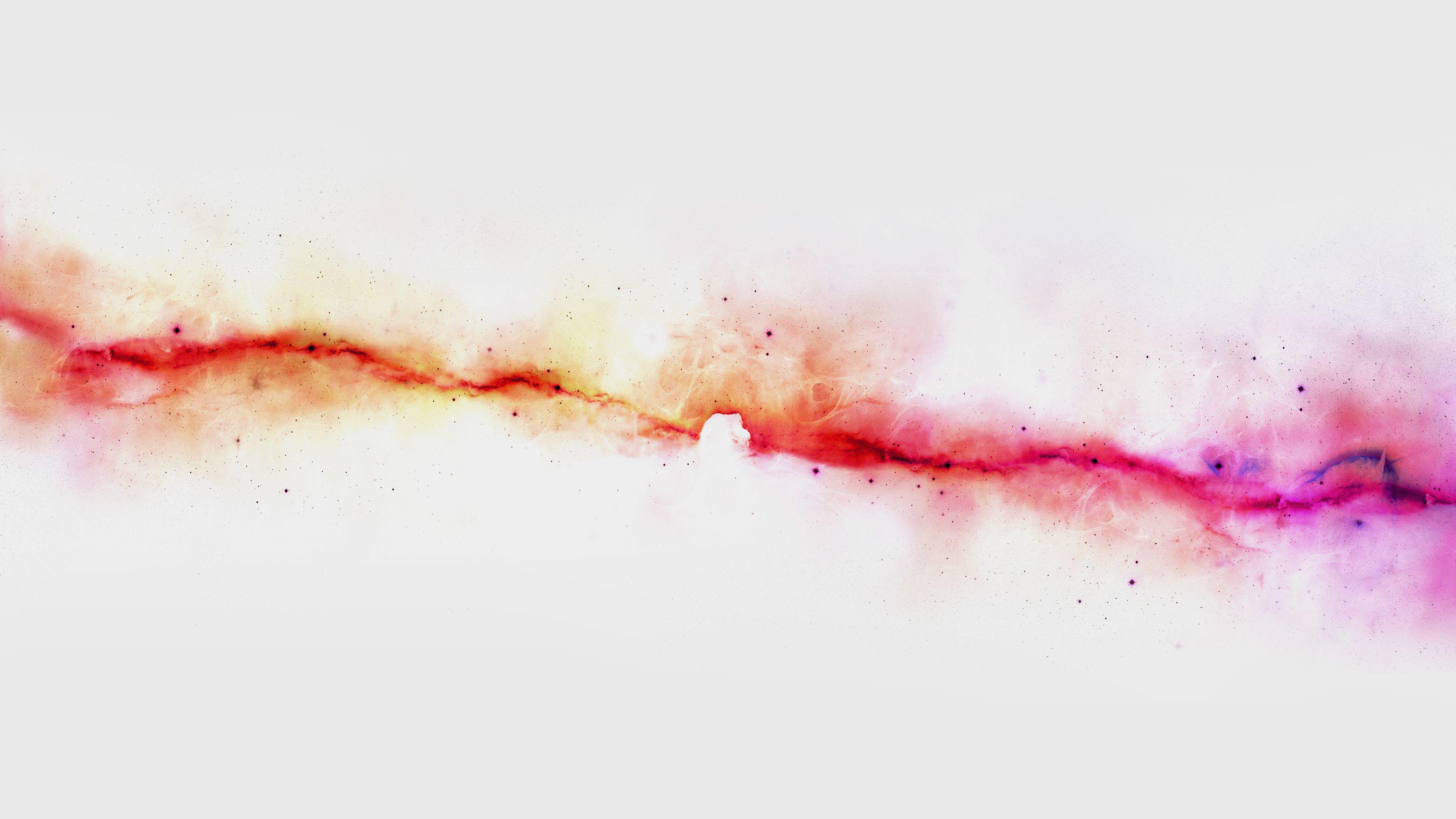 3840x2160 Star Road River Space Red White Aurora Wallpaper