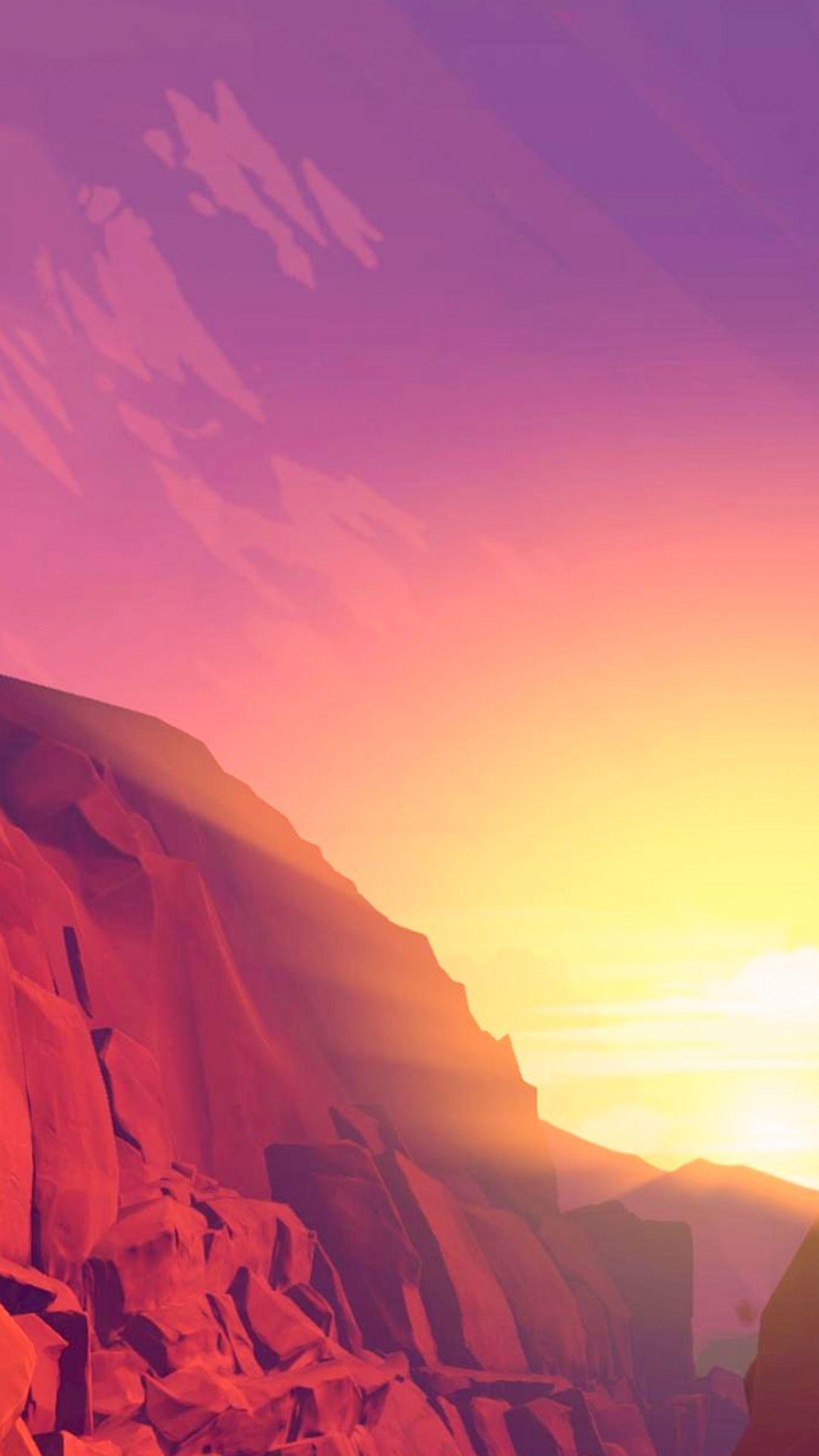 1350x2400 Download Sunset Fire Watch Background Apple iPhone Plus wallpaper