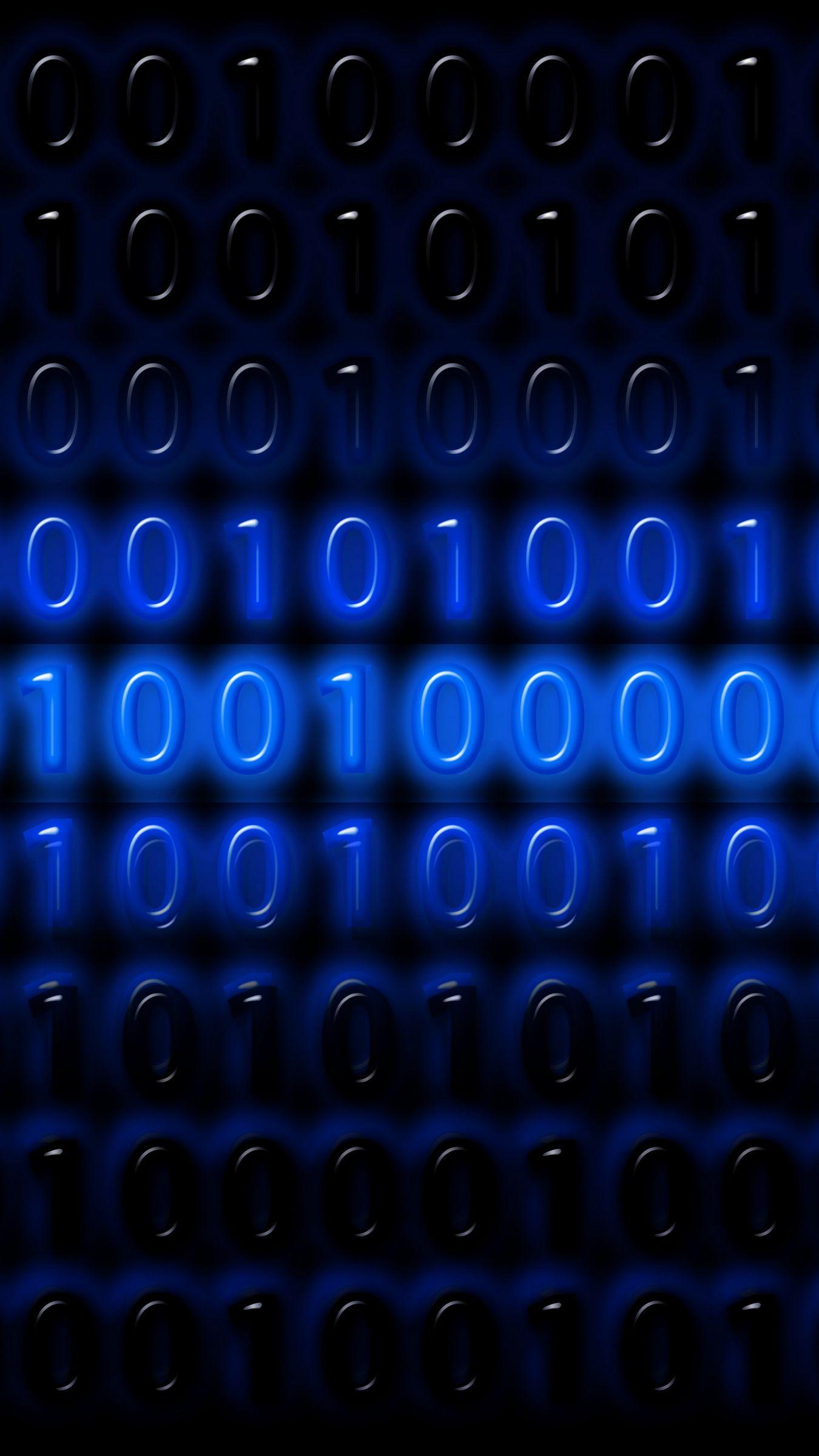 1350x2400 Wallpaper Binary Code, Numbers, Programming