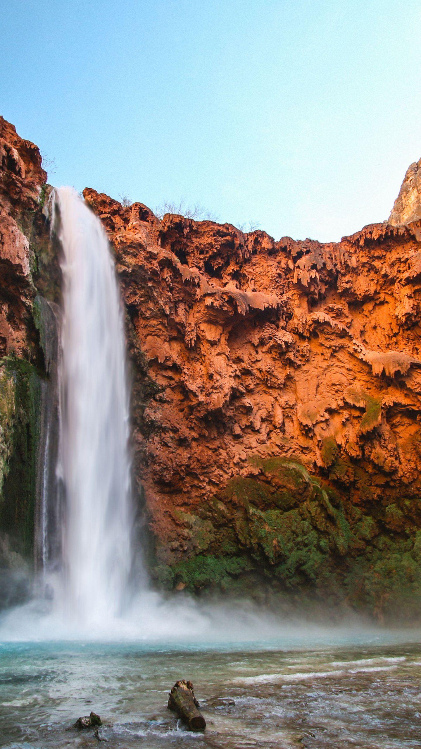 1440x2560 Canyon Waterfall Wallpaper, Android & Desktop Background