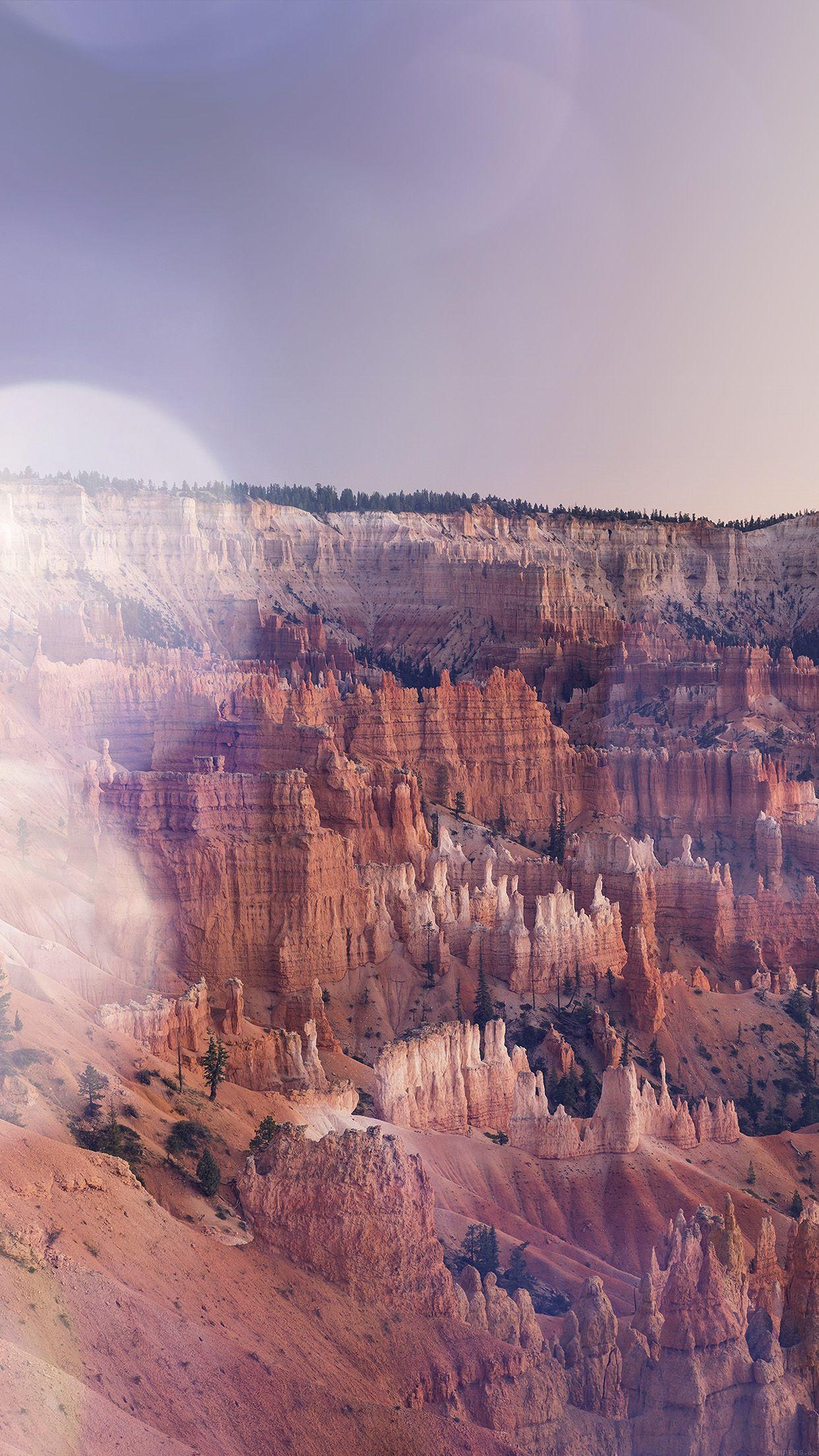 1242x2208 Grand Canyon Creek Nature Desert Scene Flare