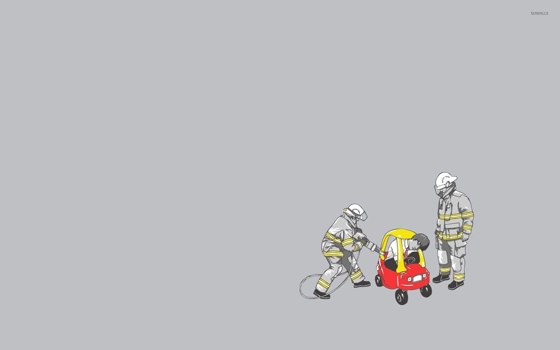1920x1200 Stuck in a toy car wallpaper wallpaper