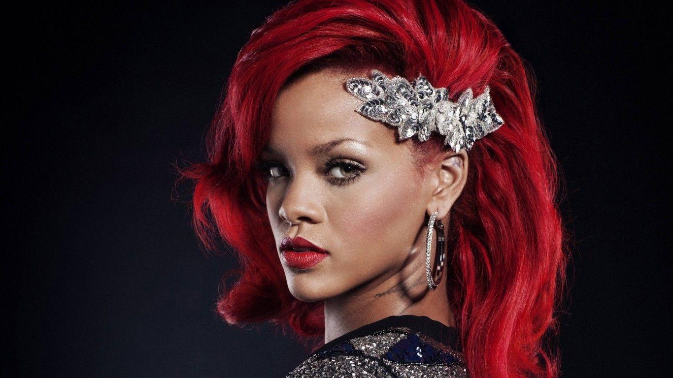 1366x768 Download 1366x768 Rihanna, Redhead, Singer Wallpaper for Laptop