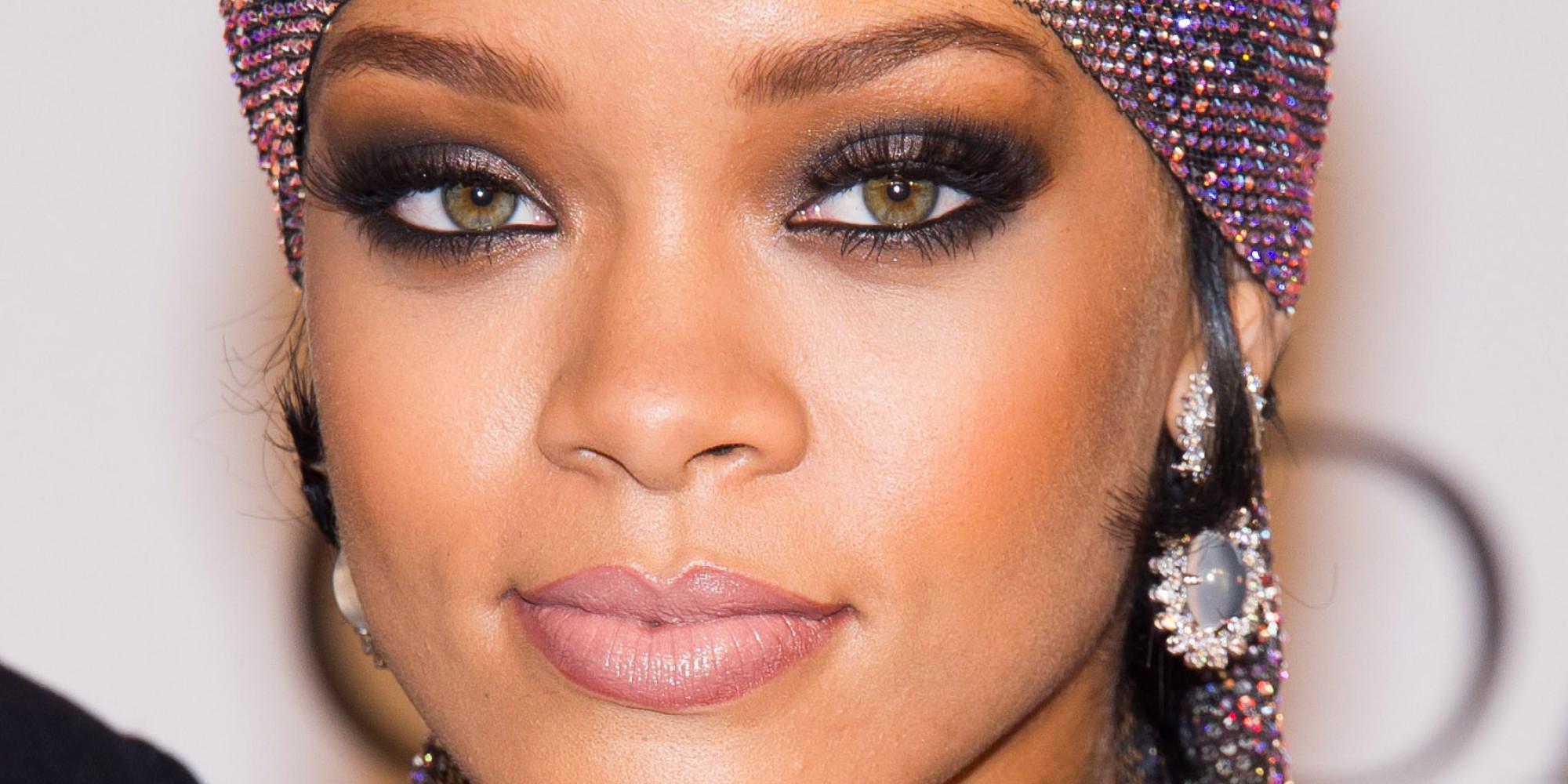 2000x1000 wallpaper rihanna, face, singer HD : Widescreen : High Definition