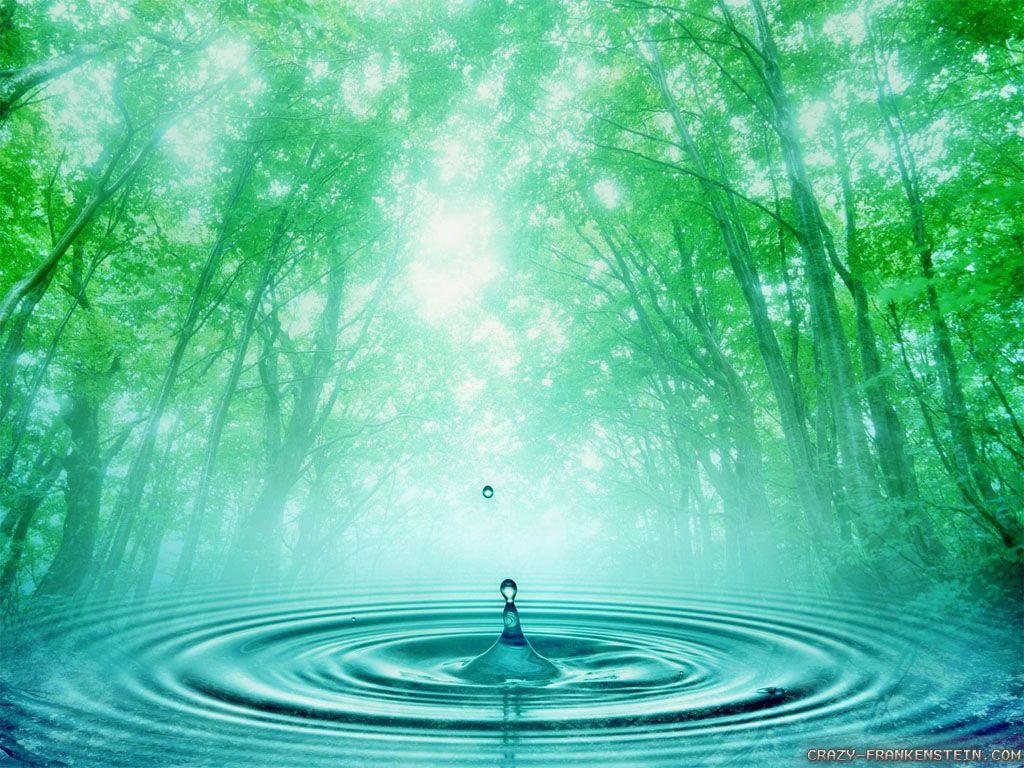 1024x768 Spring Water wallpaper
