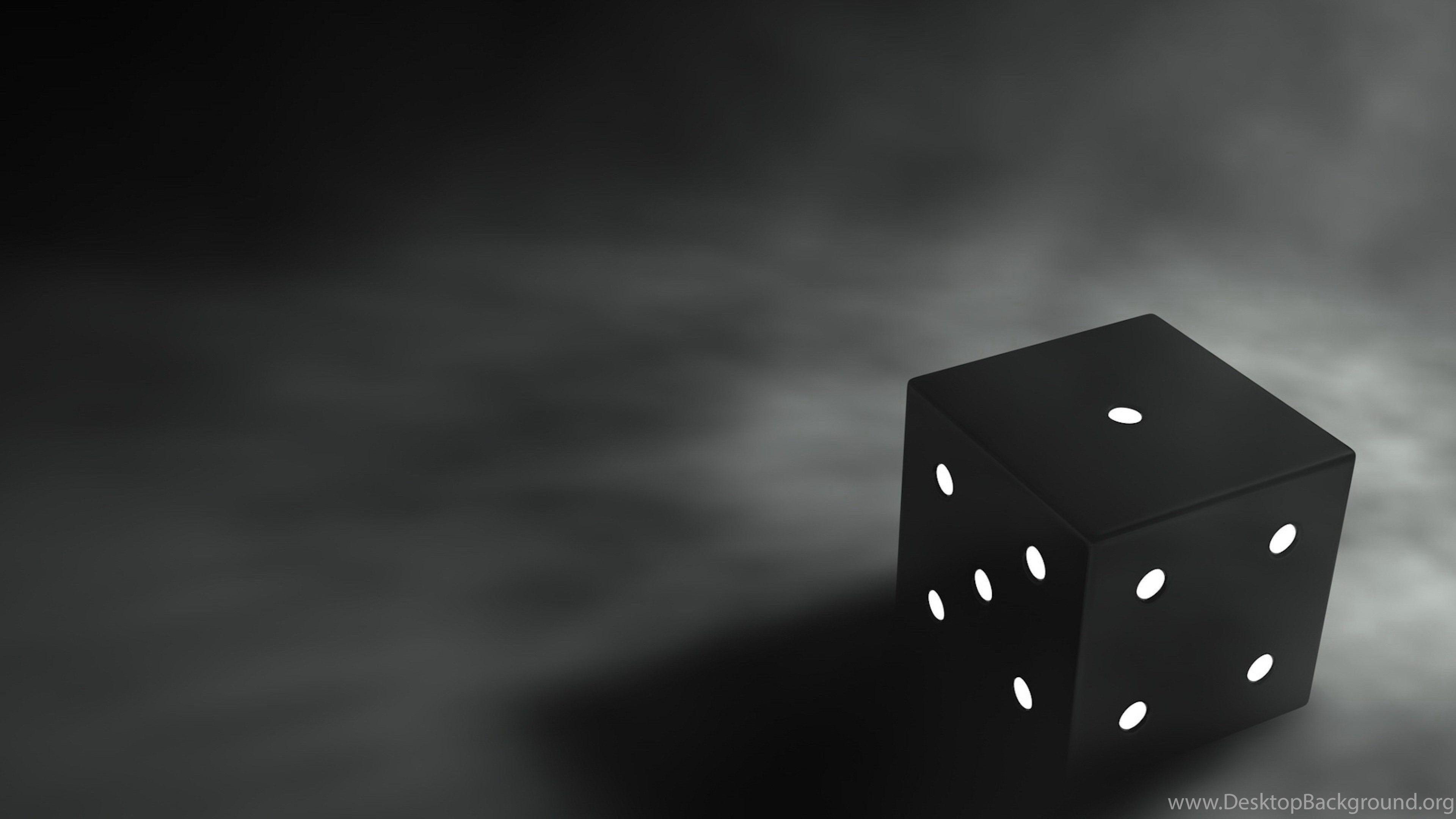 3840x2160 Black Dice 3D Ultra HD Wallpaper HD Wallpaper & 4K Wallpaper