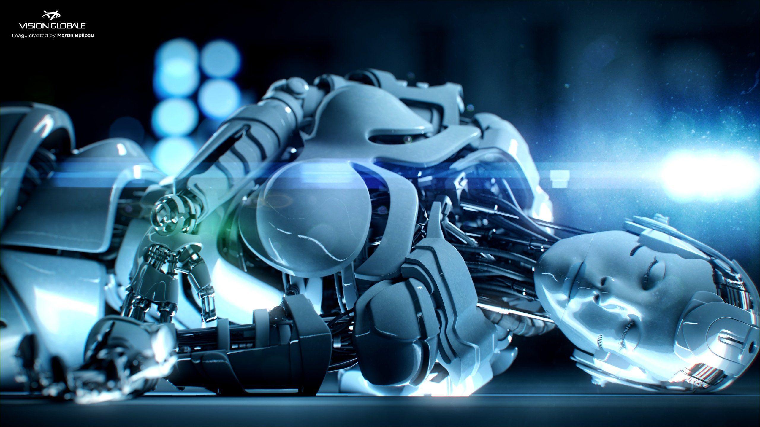 2560x1440 Futuristic Robots Widescreen Wallpaper 35646