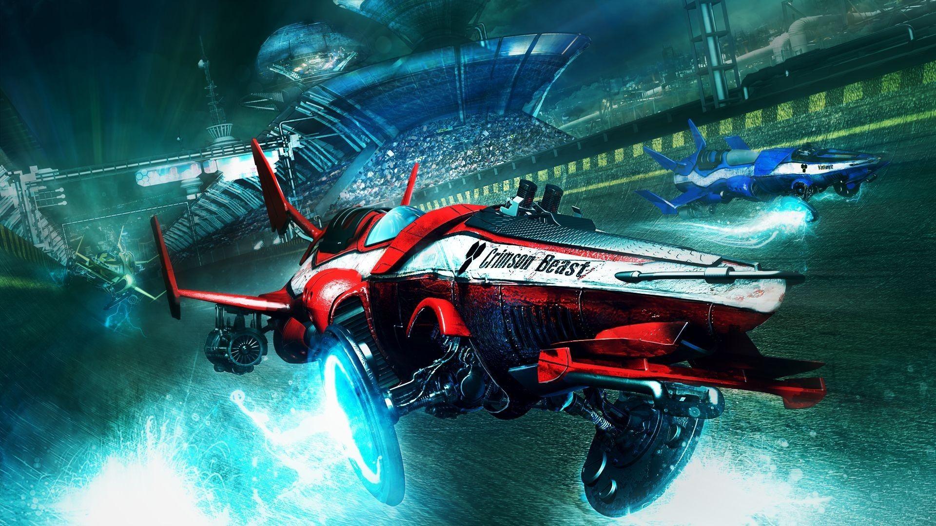 1920x1080 spaceship, Artwork, Futuristic, Race Cars, Digital Art, Concept