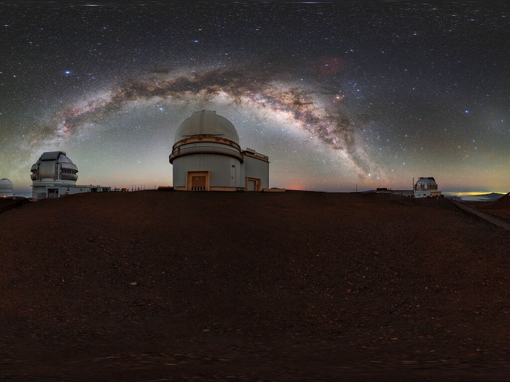 1024x768 Milky Way Over Maunakea 360 Panorama