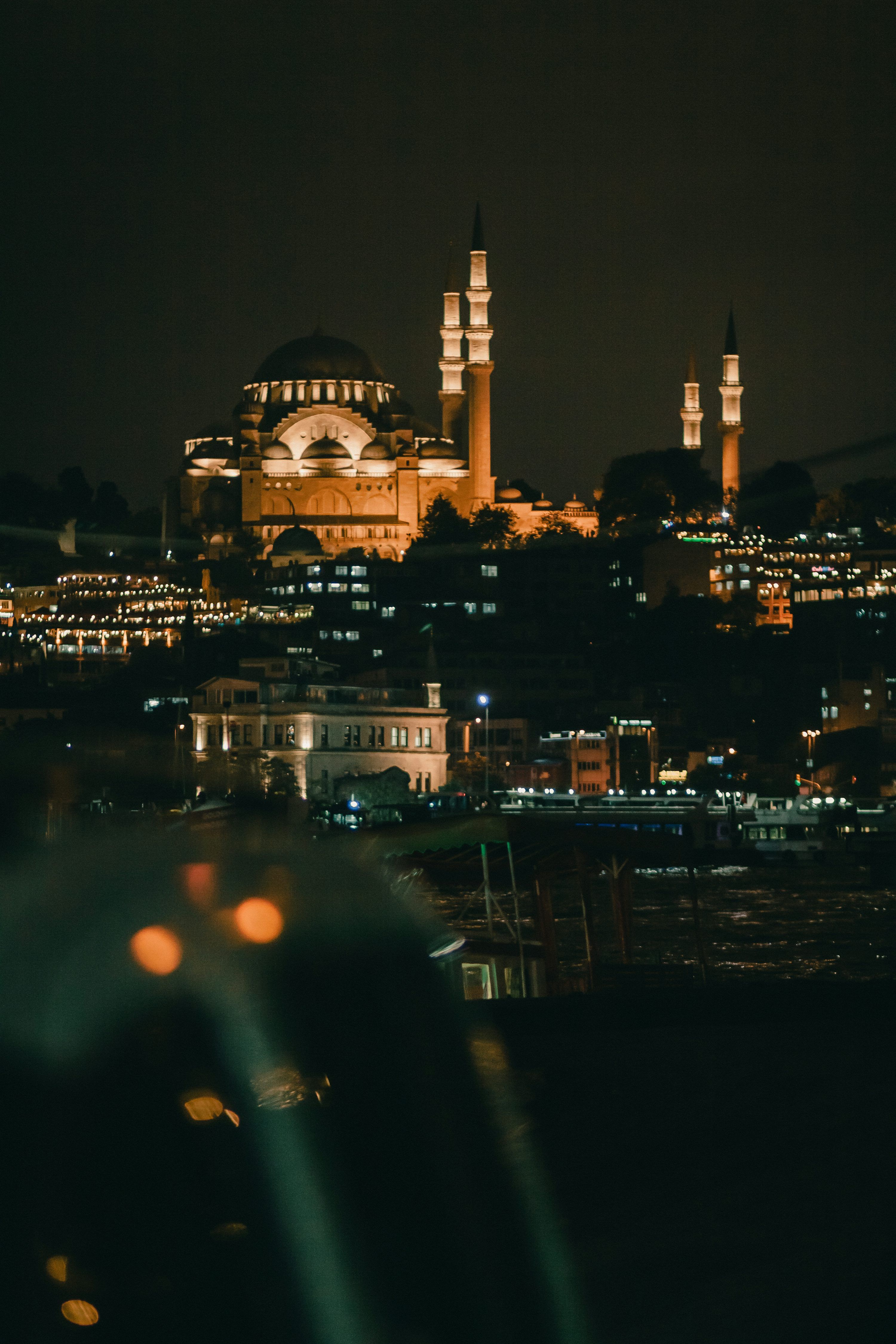 3000x4500 Mosque Night Picture. Download Free Image