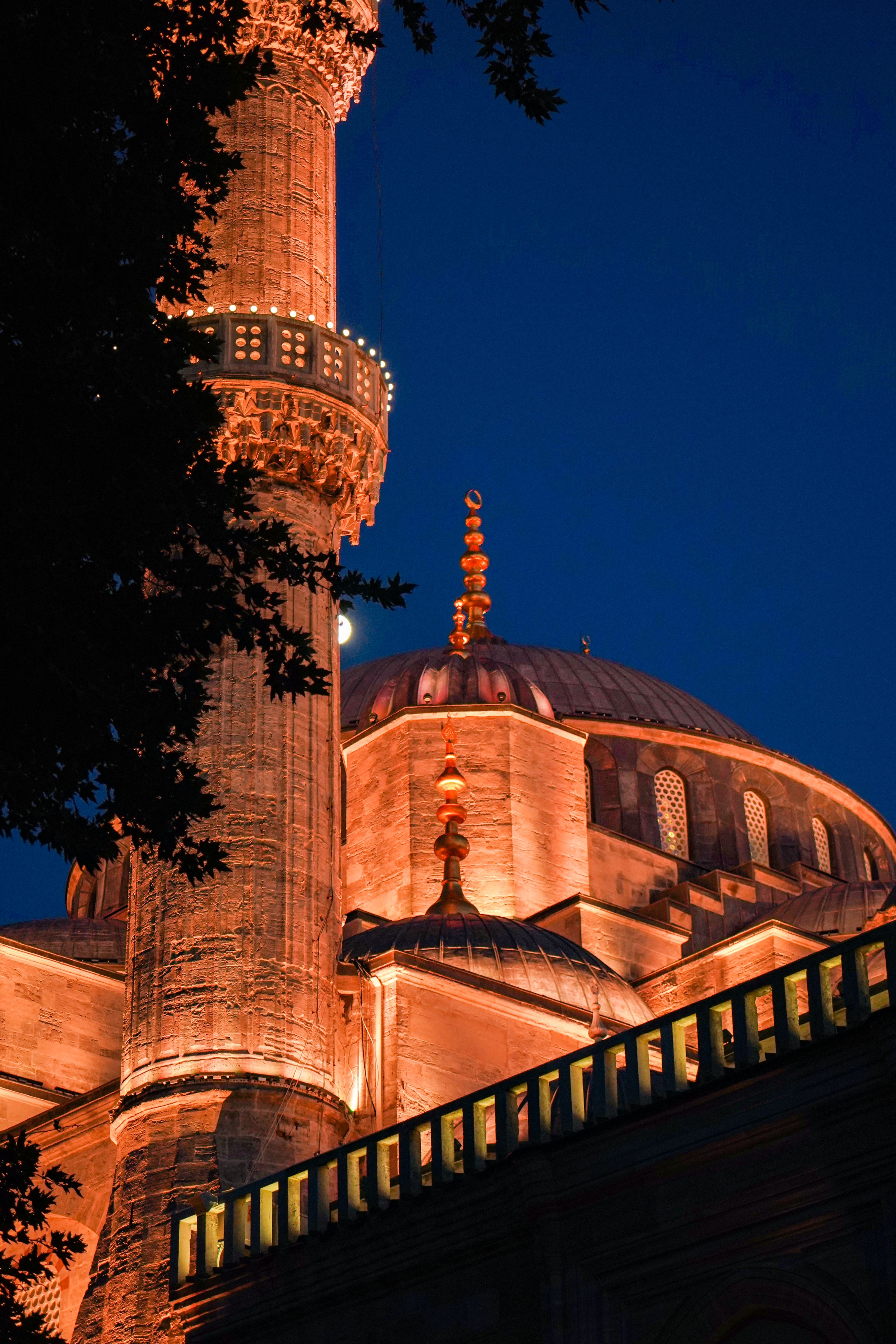 4000x6000 Blue Mosque Illuminated at Night · Free
