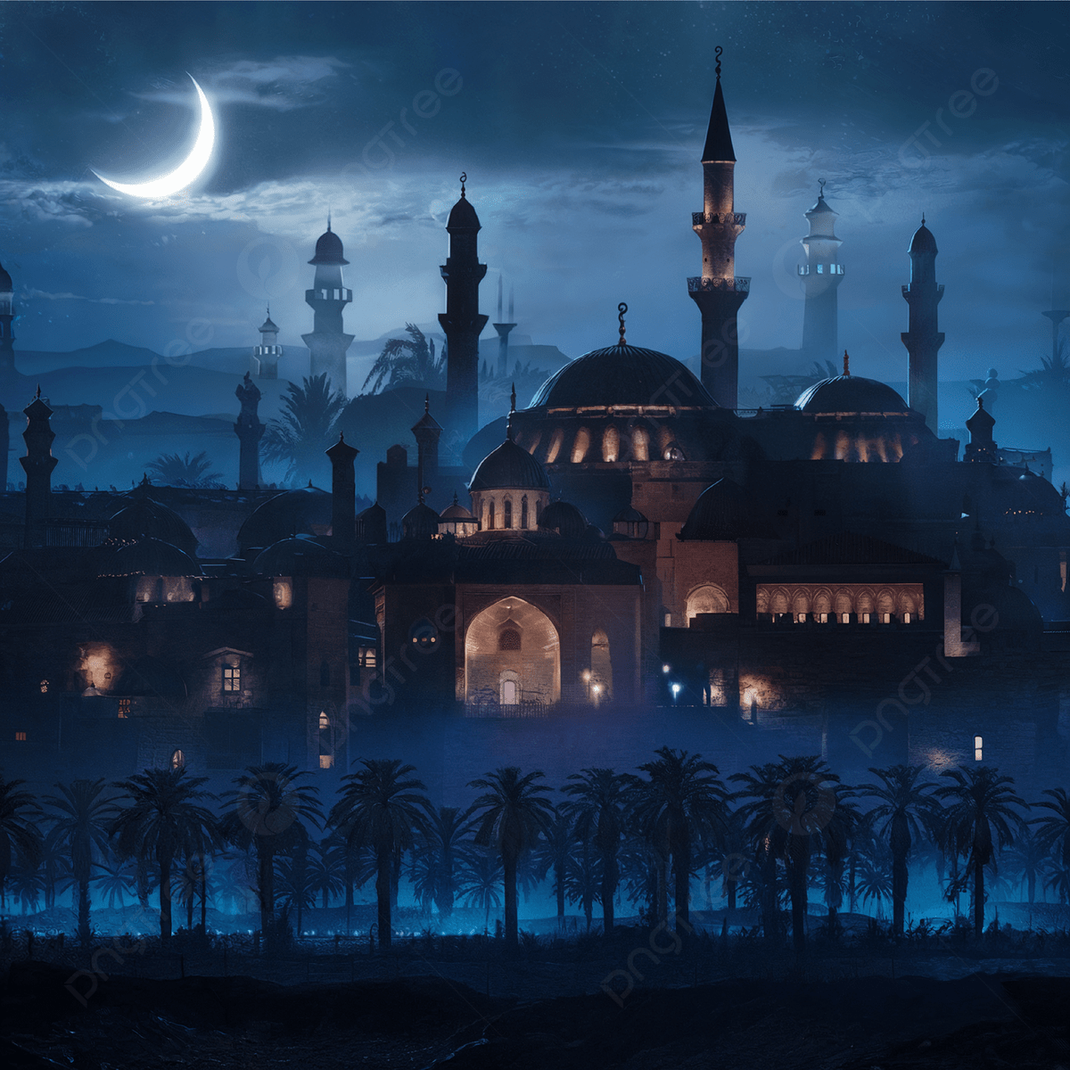 1200x1200 Islamic Night Mosque Background, Islamic, Mosque, Background Background Image And Wallpaper for Free Download