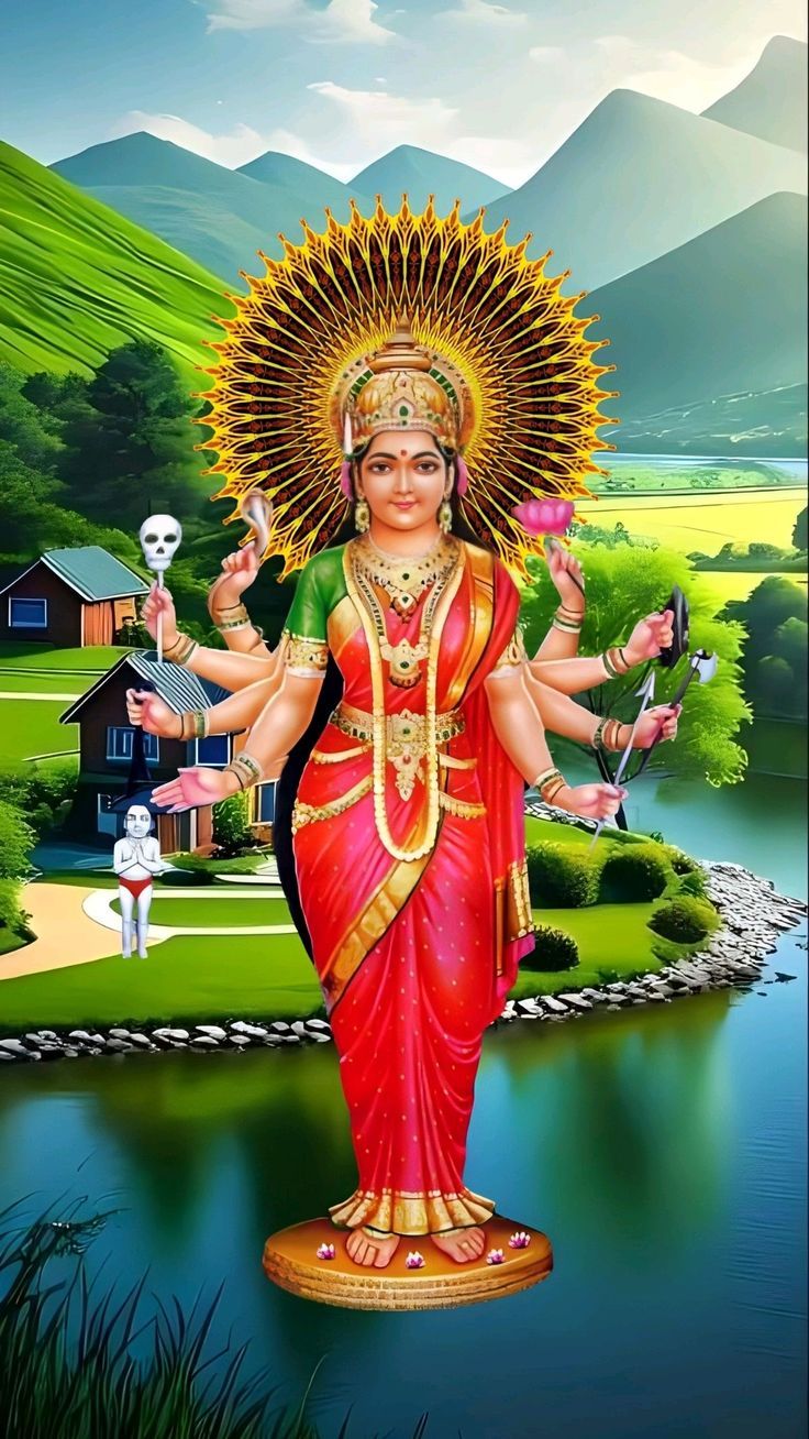 736x1308 Devi photo HD. Dashama photo hd, Sikotar maa HD photo full screen, Sadhi maa photo