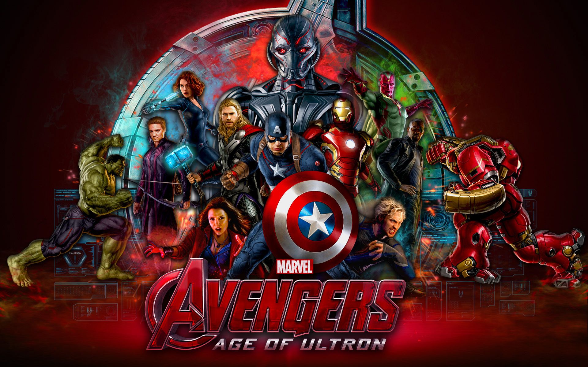 1920x1200 Wallpaper Scarlett Johansson, Hulk, Iron Man, Captain America, Thor, Black Widow, Natasha Romanoff, Hawkeye for mobile and desktop, section фильмы, resolution 1920x1200