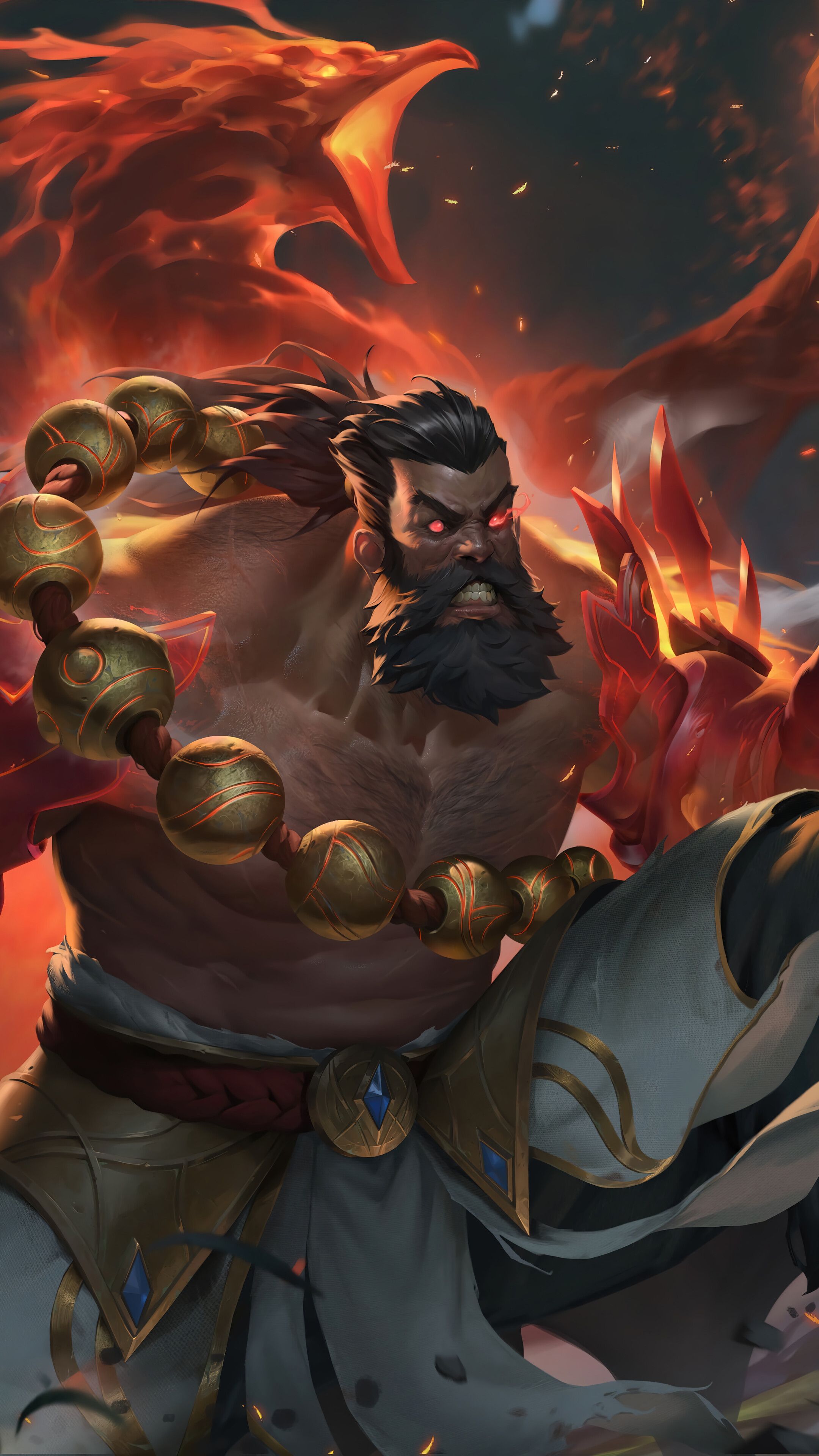 2160x3840 Spirit Guard Udyr Skin LoL Splash Art 4K Wallpaper iPhone HD Phone h