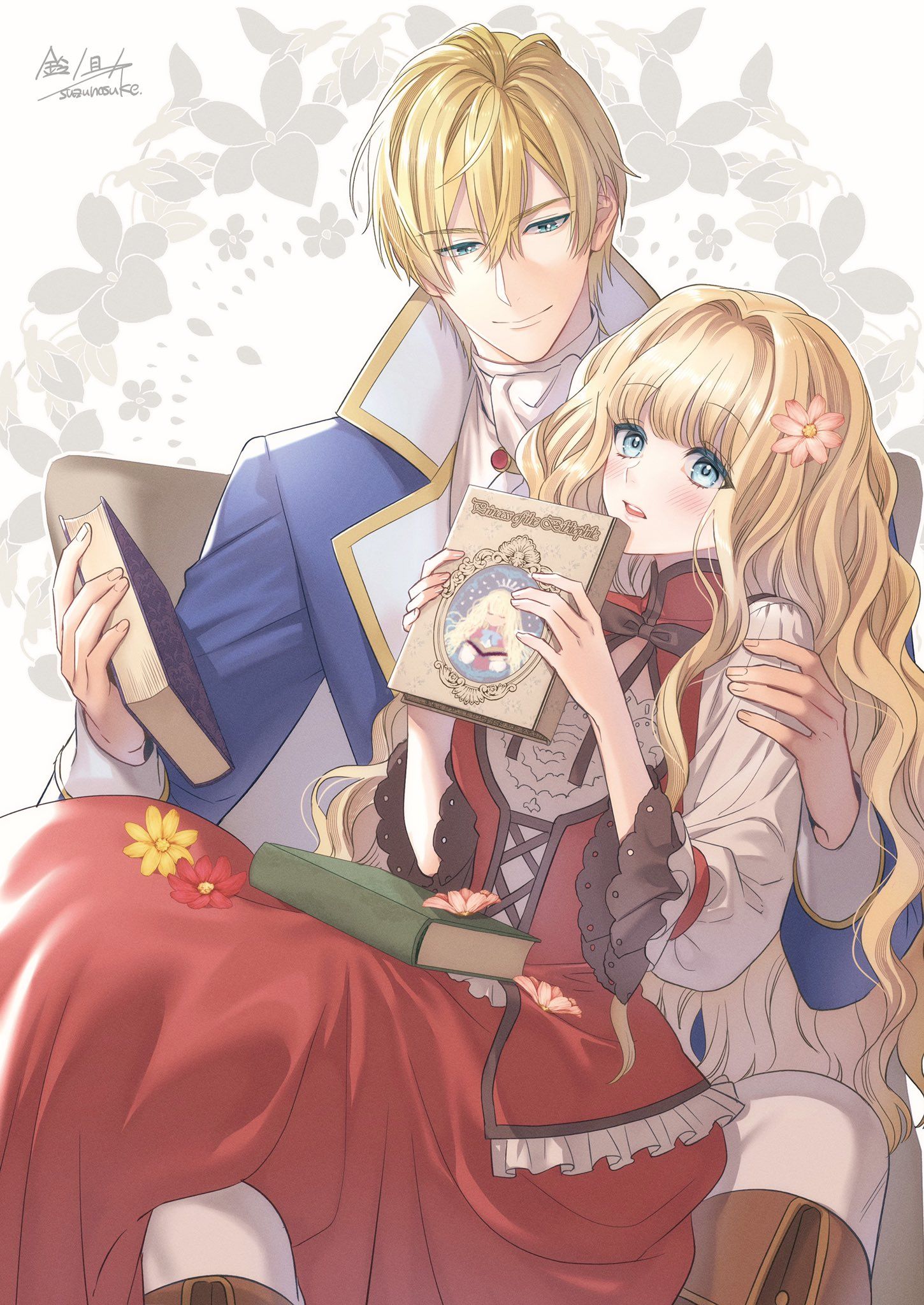1450x2048 Bibliophile Princess Support illustration [Artist: Suzunosuke]