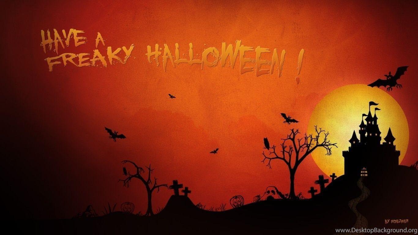 1366x768 Freaky Halloween Desktop PC And Mac Wallpaper Desktop