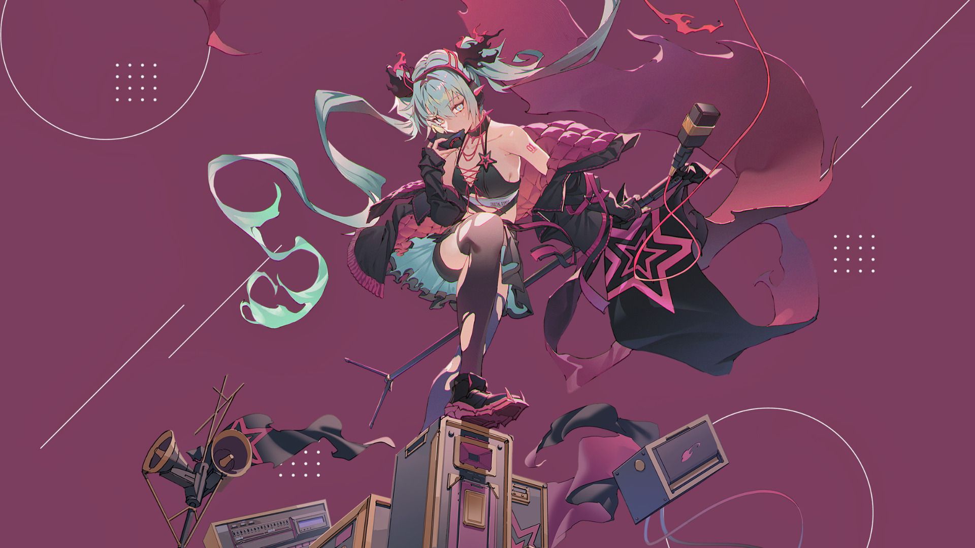 1920x1080 Wallpaper with Bibliophile Princess to celebrate the first episode of the anime