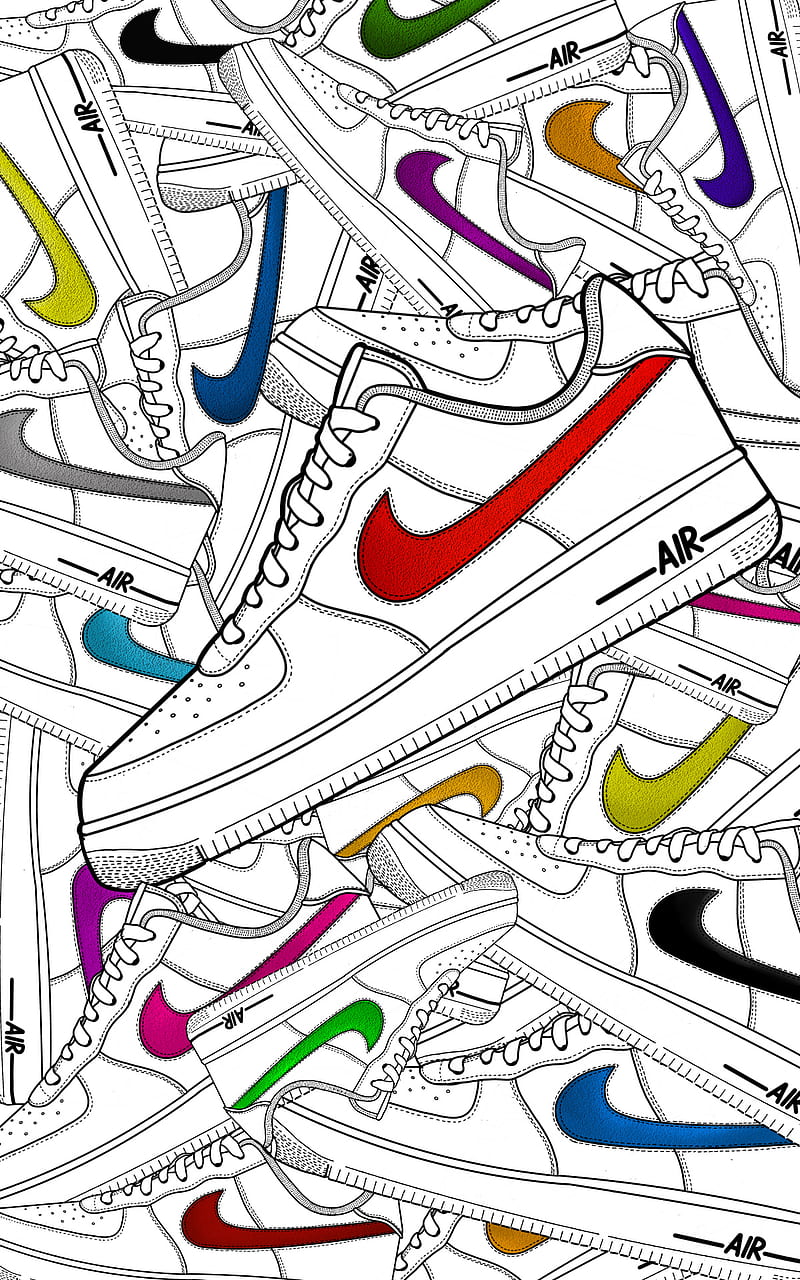 800x1280 HD silver nike wallpaper