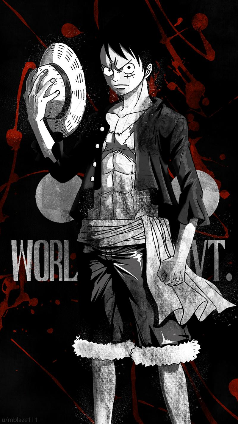 one piece luffy angry wallpaper